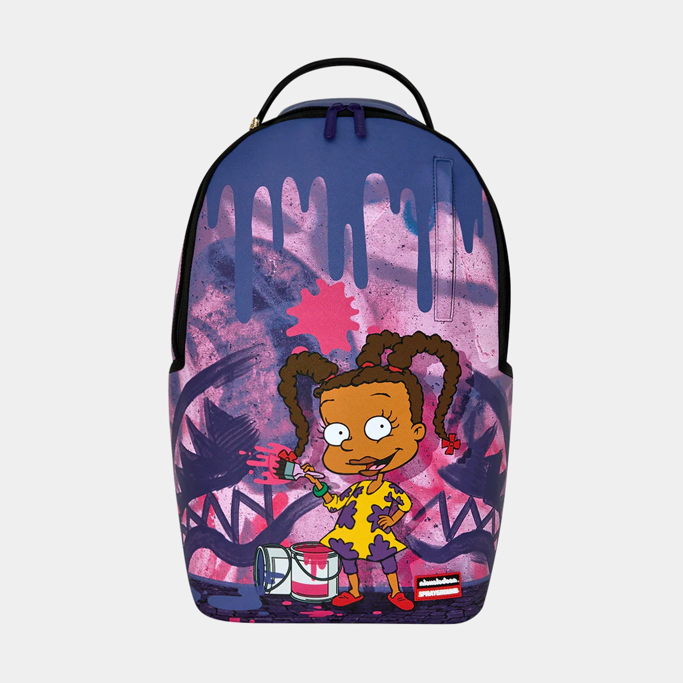 Sprayground Rugrats Susie Painting Shark Mens Backpack (Purple/Pink)