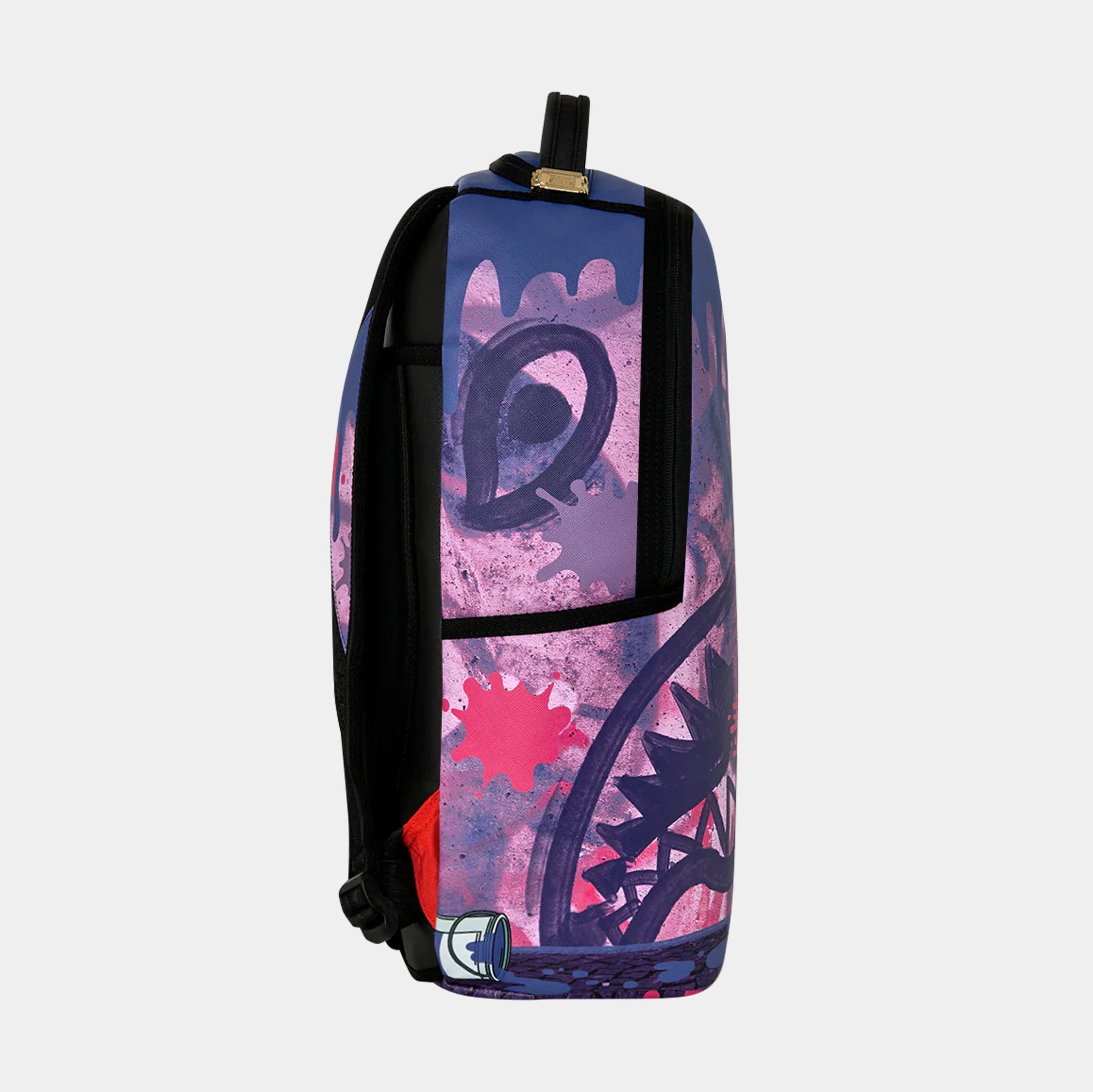 Sprayground Rugrats Susie Painting Shark Mens Backpack (Purple/Pink)