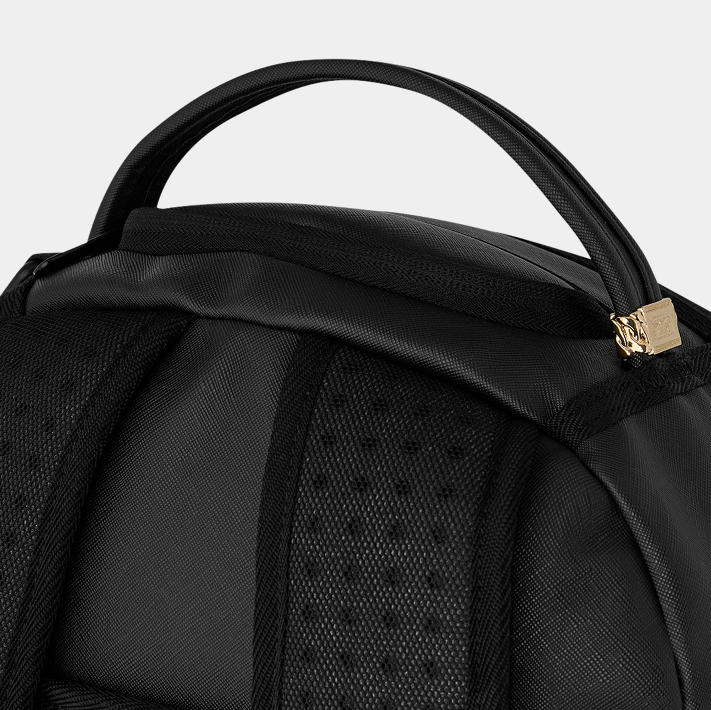 Sprayground Lux Ghost Drip Mens Backpack (Black/Grey)