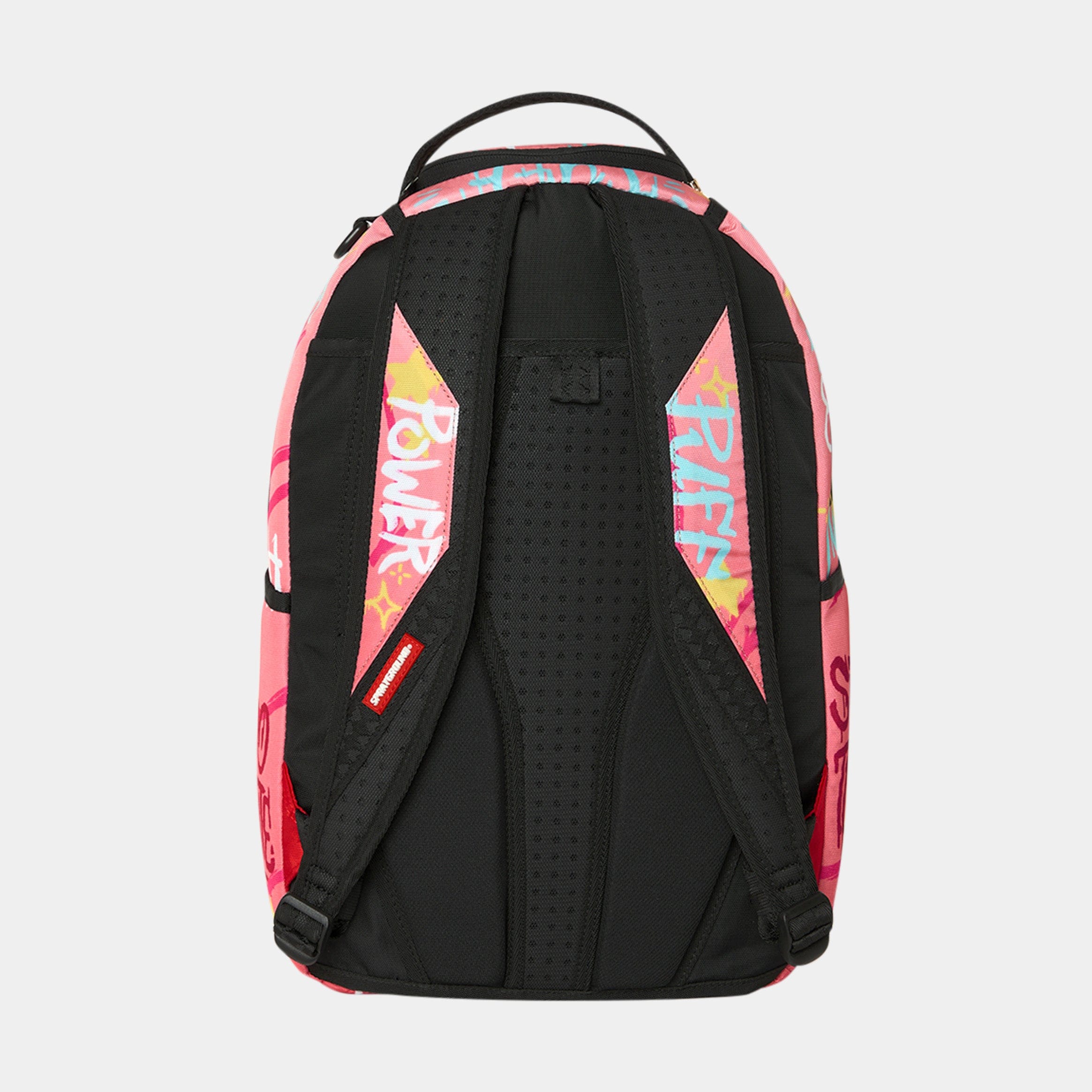 Sprayground Powerpuff Girls Tagged Up Mens Backpack (Pink/Red)