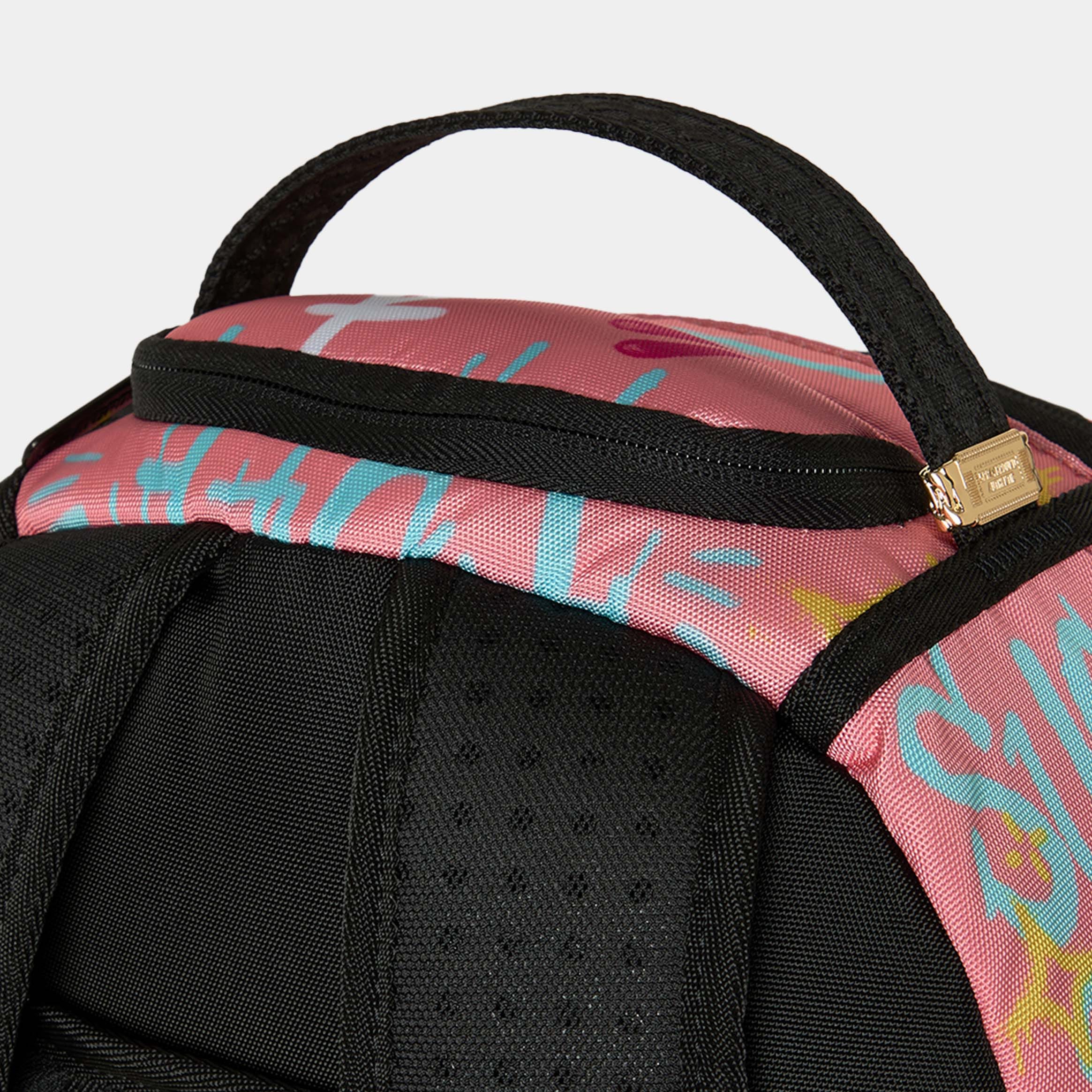 Sprayground Powerpuff Girls Tagged Up Mens Backpack (Pink/Red)