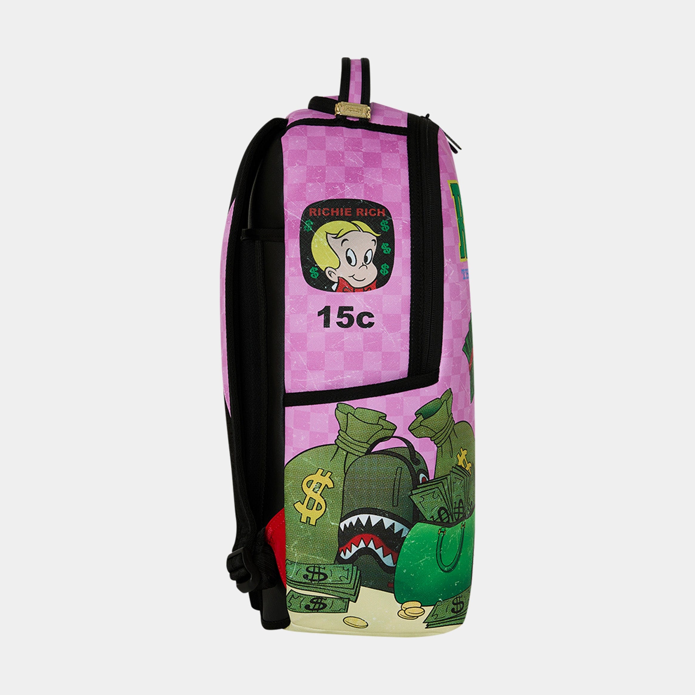 Sprayground Richie Rich Mens Backpack (Pink/Green)