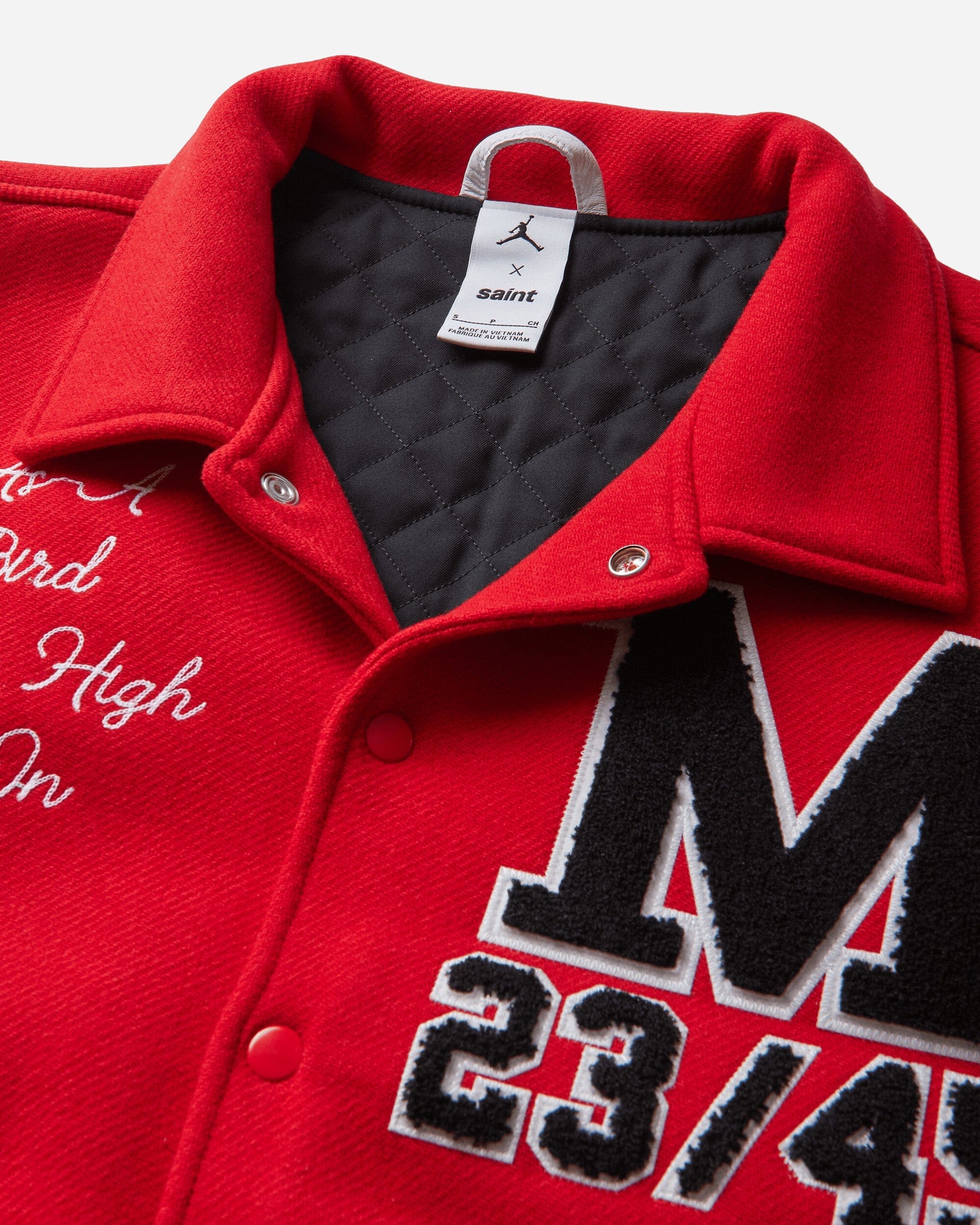 Air Jordan Saint Mxxxxxx Varsity Jacket University Red