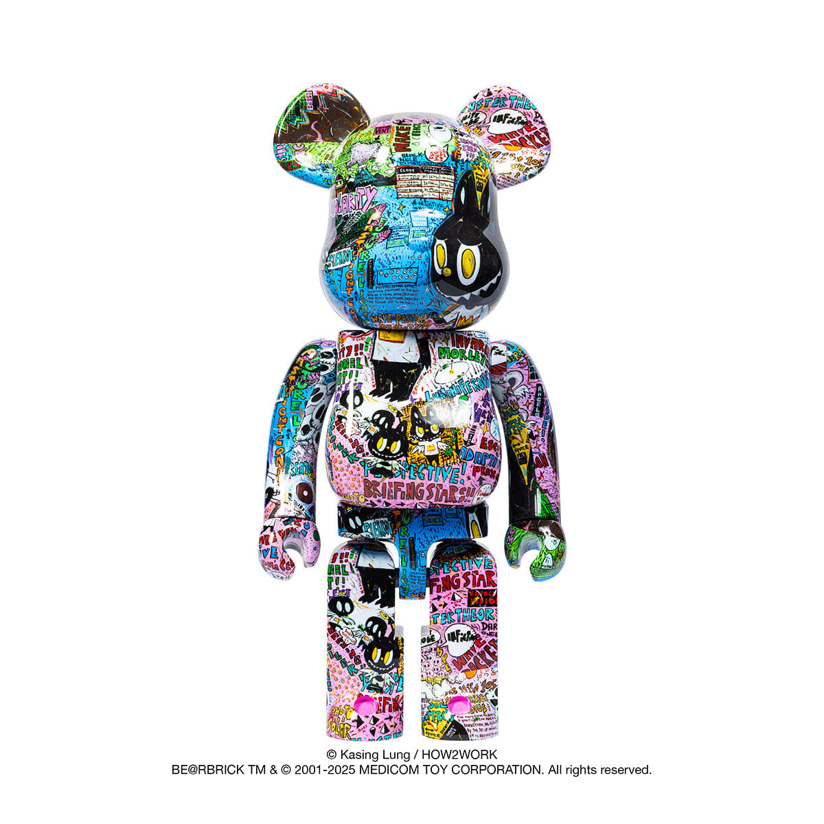 MEDICOM TOY 1000% BE@RBRICK Kasing Lung featuing Labubu Zimomo
