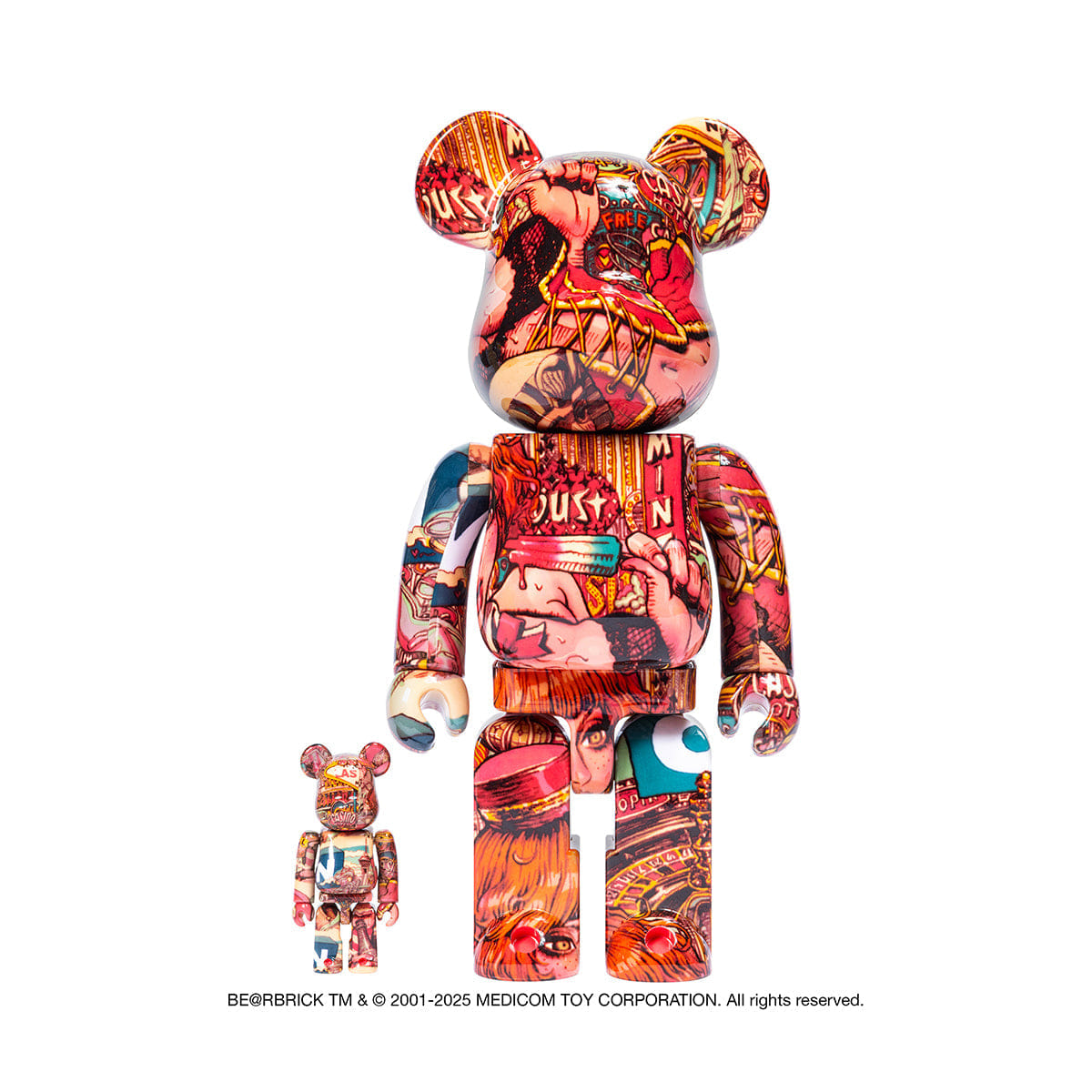 MEDICOM TOY BE@RBRICK Rockin' Jelly Bean 100% & 400%