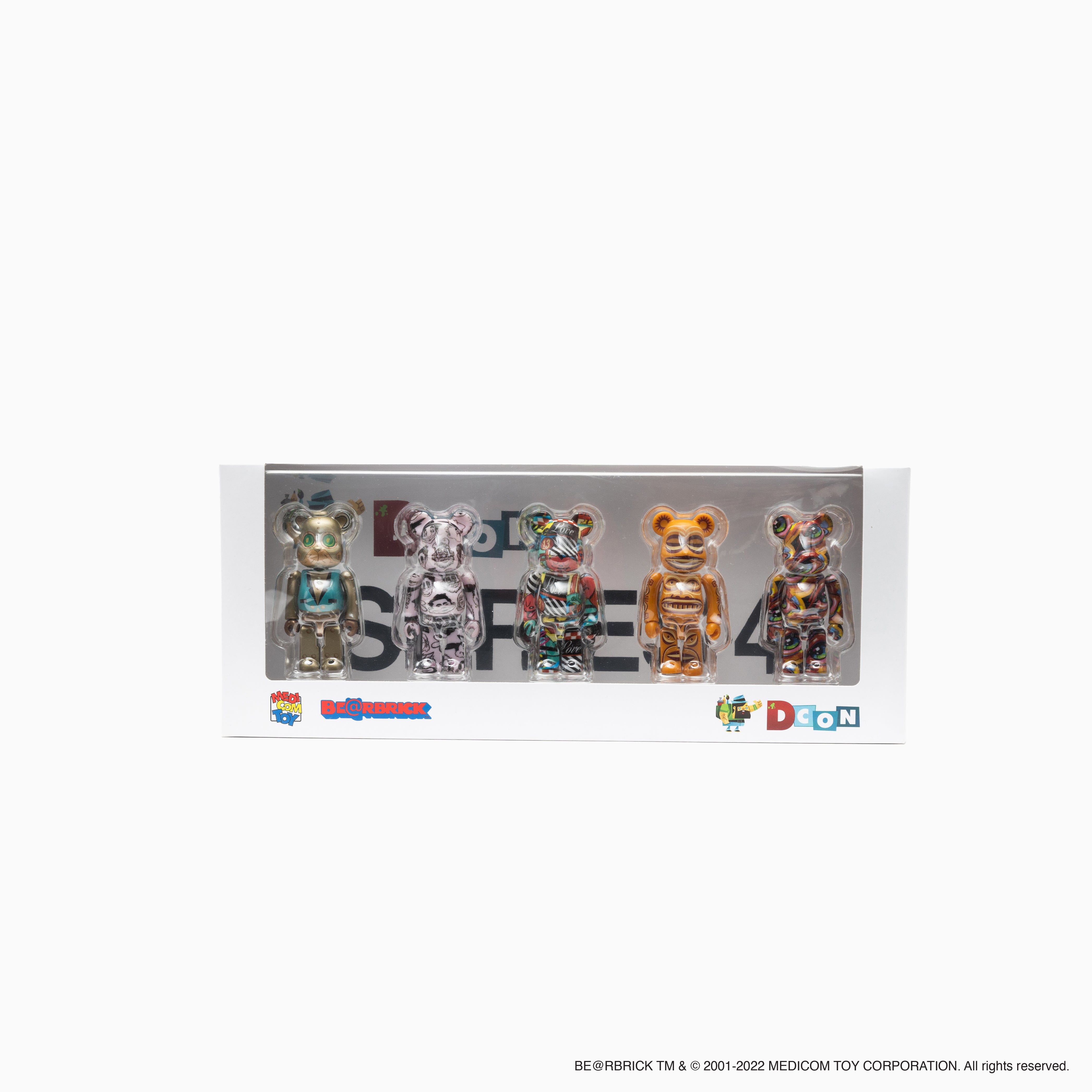 MEDICOM TOY DesignerCon Artist Series 4 BE@RBRICK set 100% DCON 2022