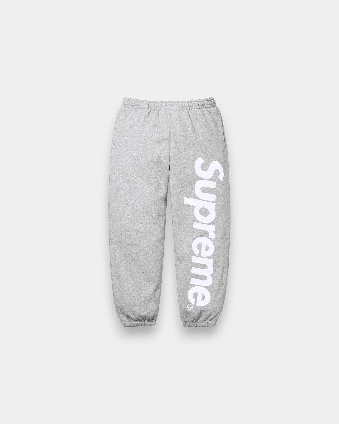 Supreme Satin Appliqué Sweatpant Grey