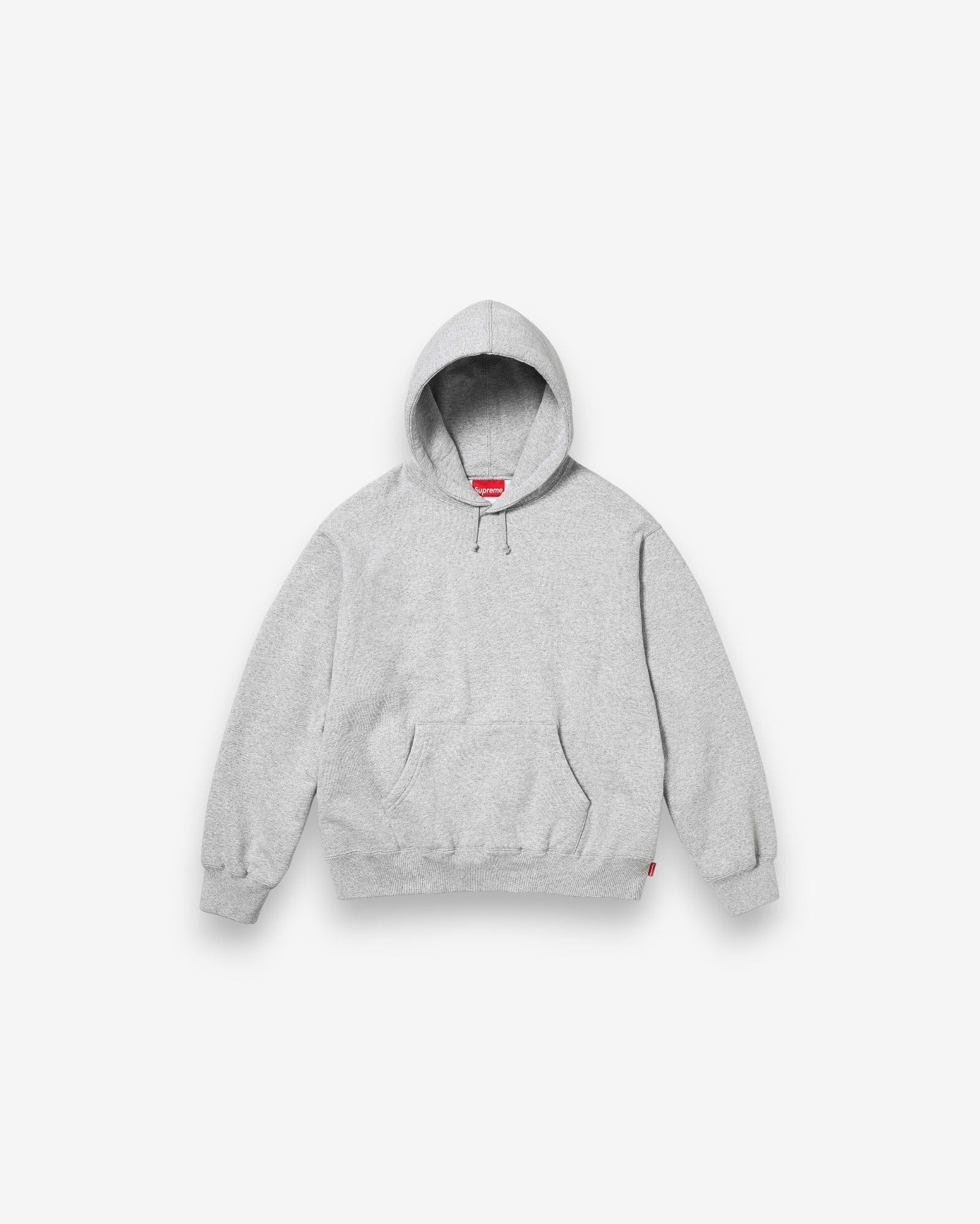 Supreme Satin Appliqué Hooded Sweatshirt Grey