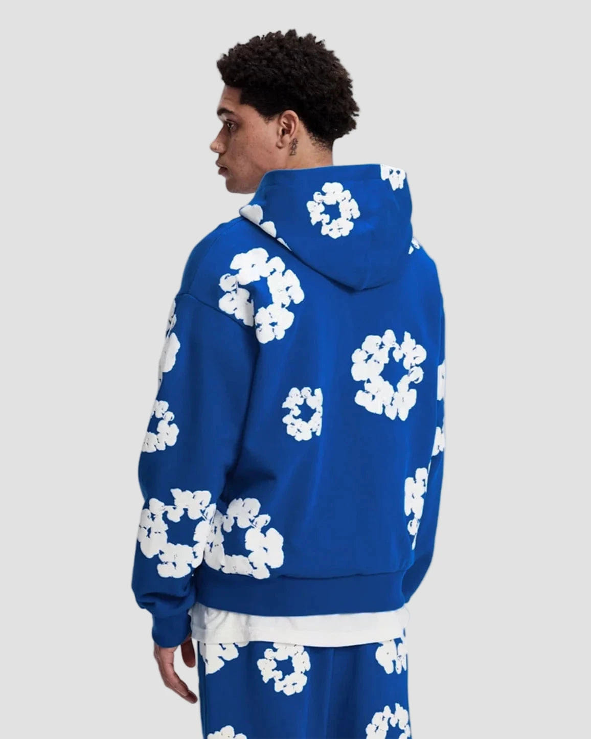 Denim Tears The Cotton Wreath Hoodie Blue