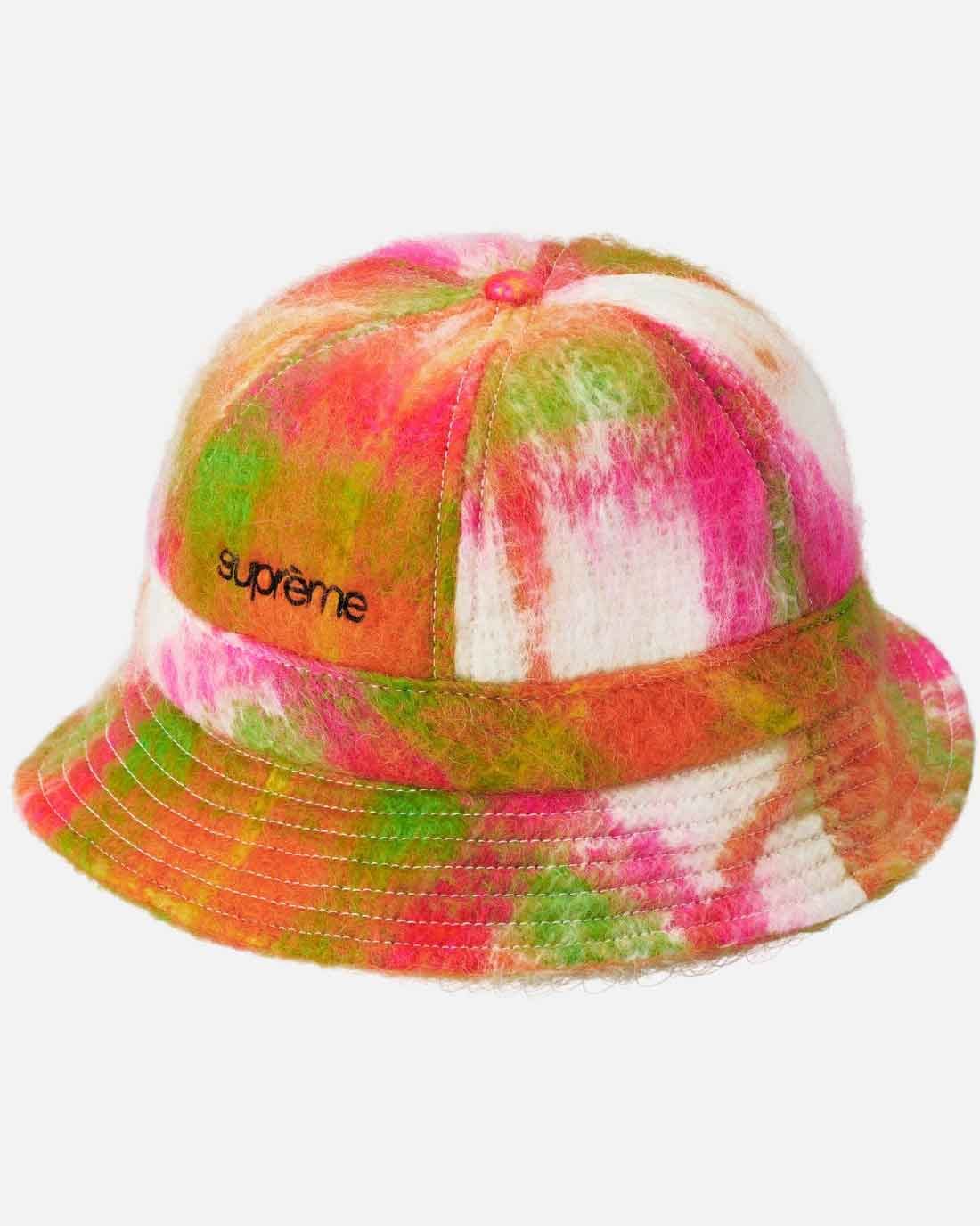 Supreme Mohair Plaid Bell Hat