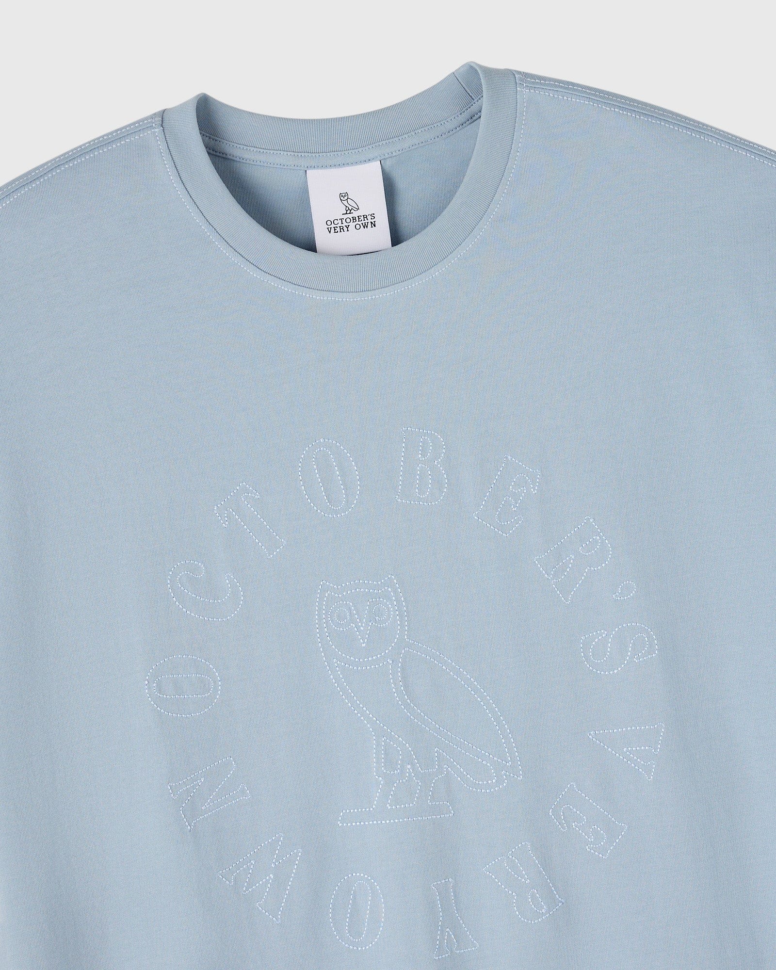 OVO Tonal Stitch T-Shirt Light Blue