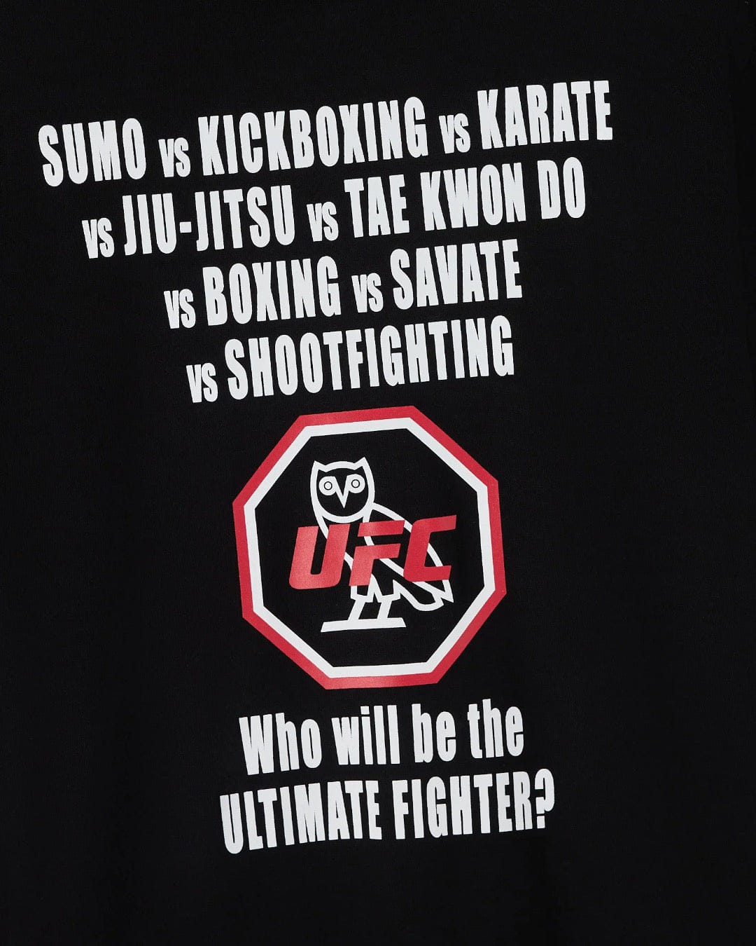 OVO X UFC The Ultimate T-shirt Black