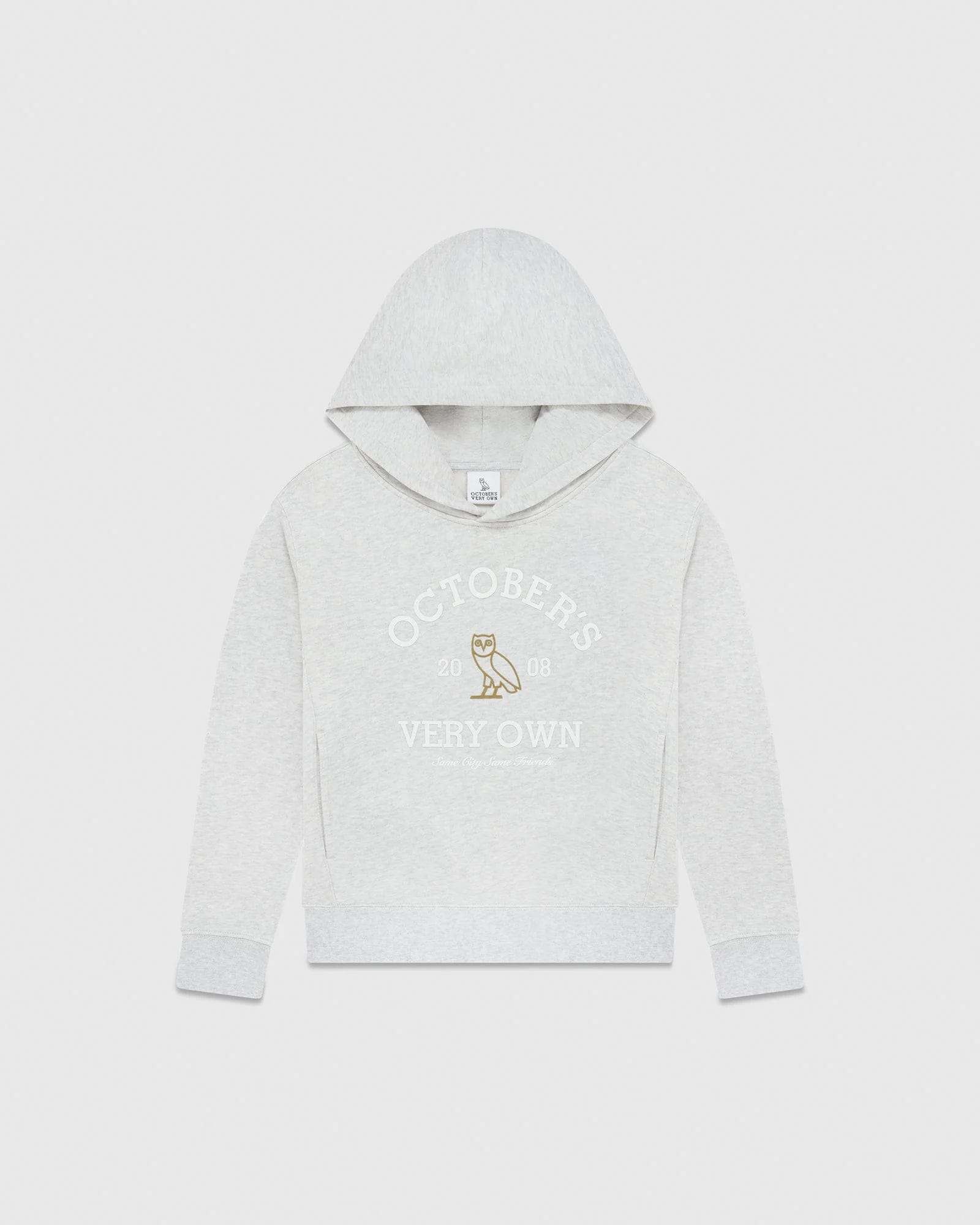 OVO Collegiate Kids Hoodie Ash Heather Grey