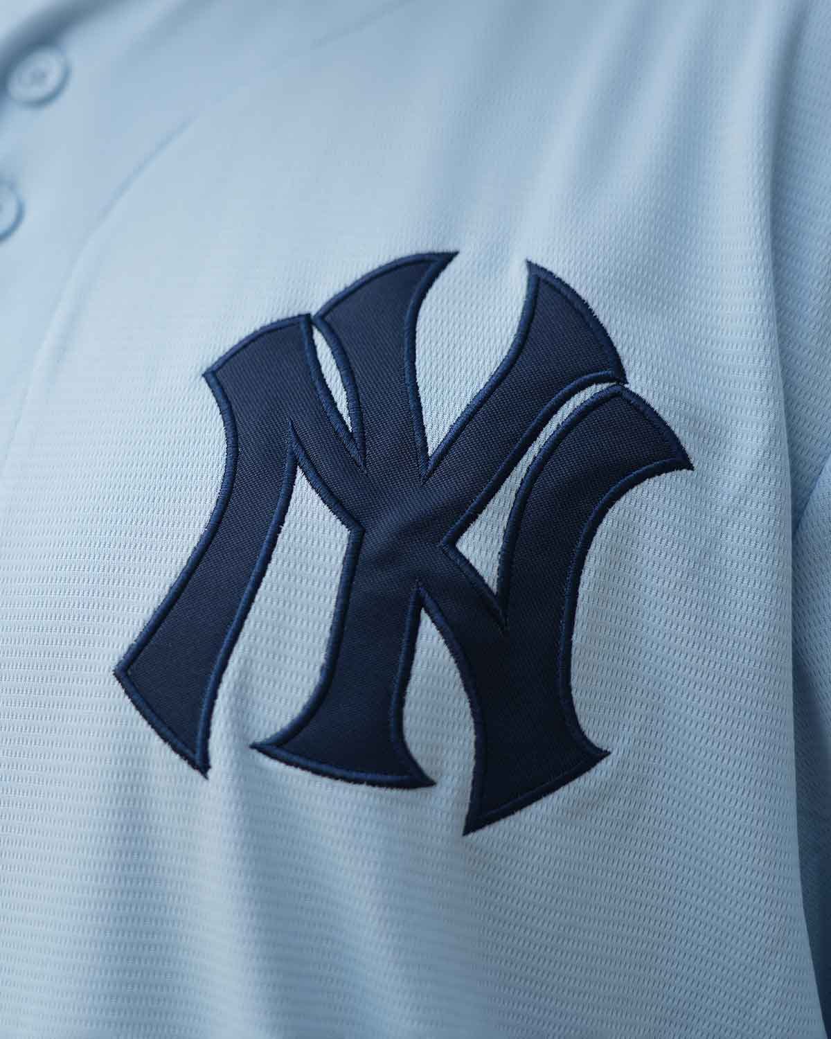 NBA New York Yankees Vintage MLB Baseball Jersey Glacial Blue