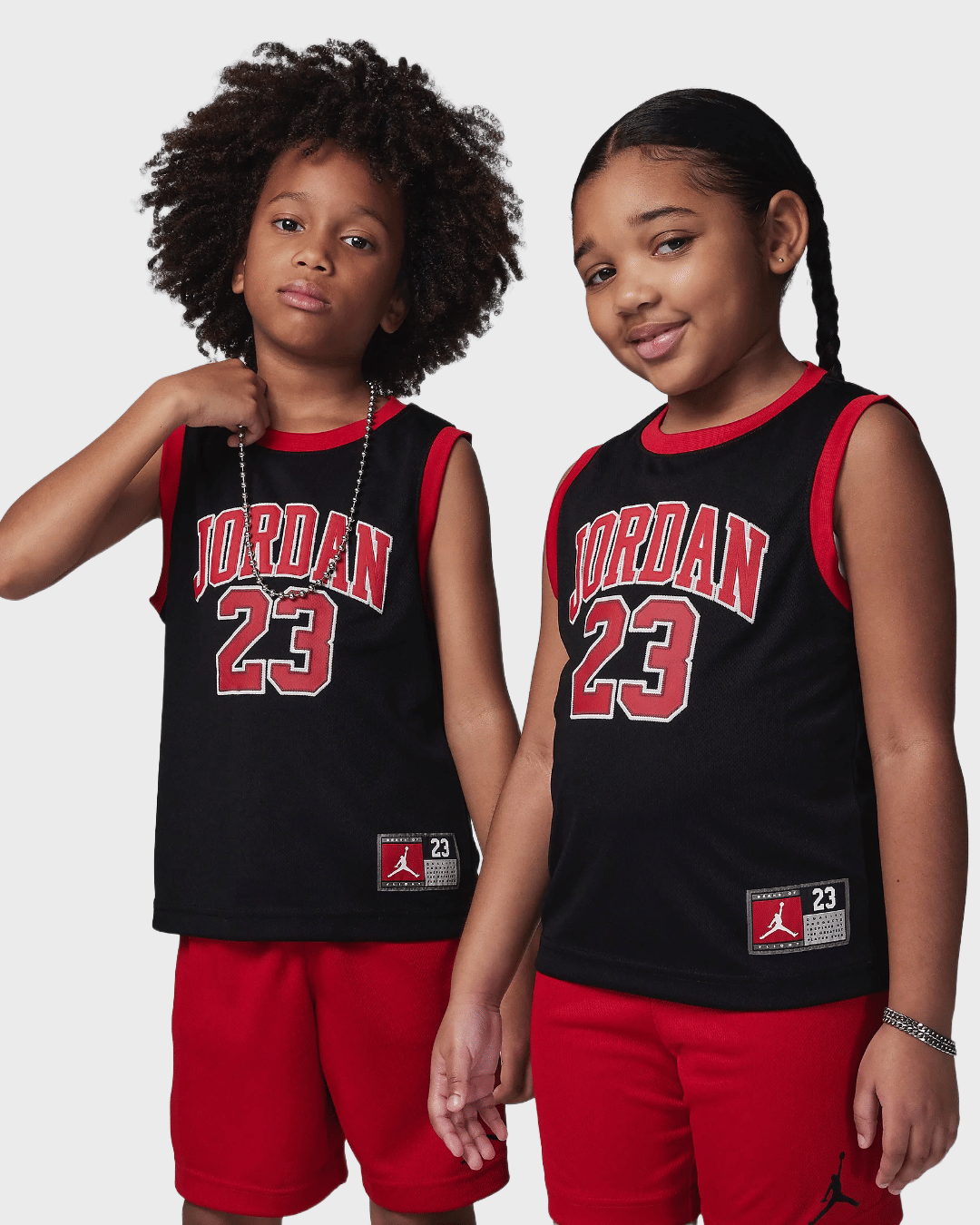 Air Jordan 23 Jersey 2-Piece Set Black/Gym Red