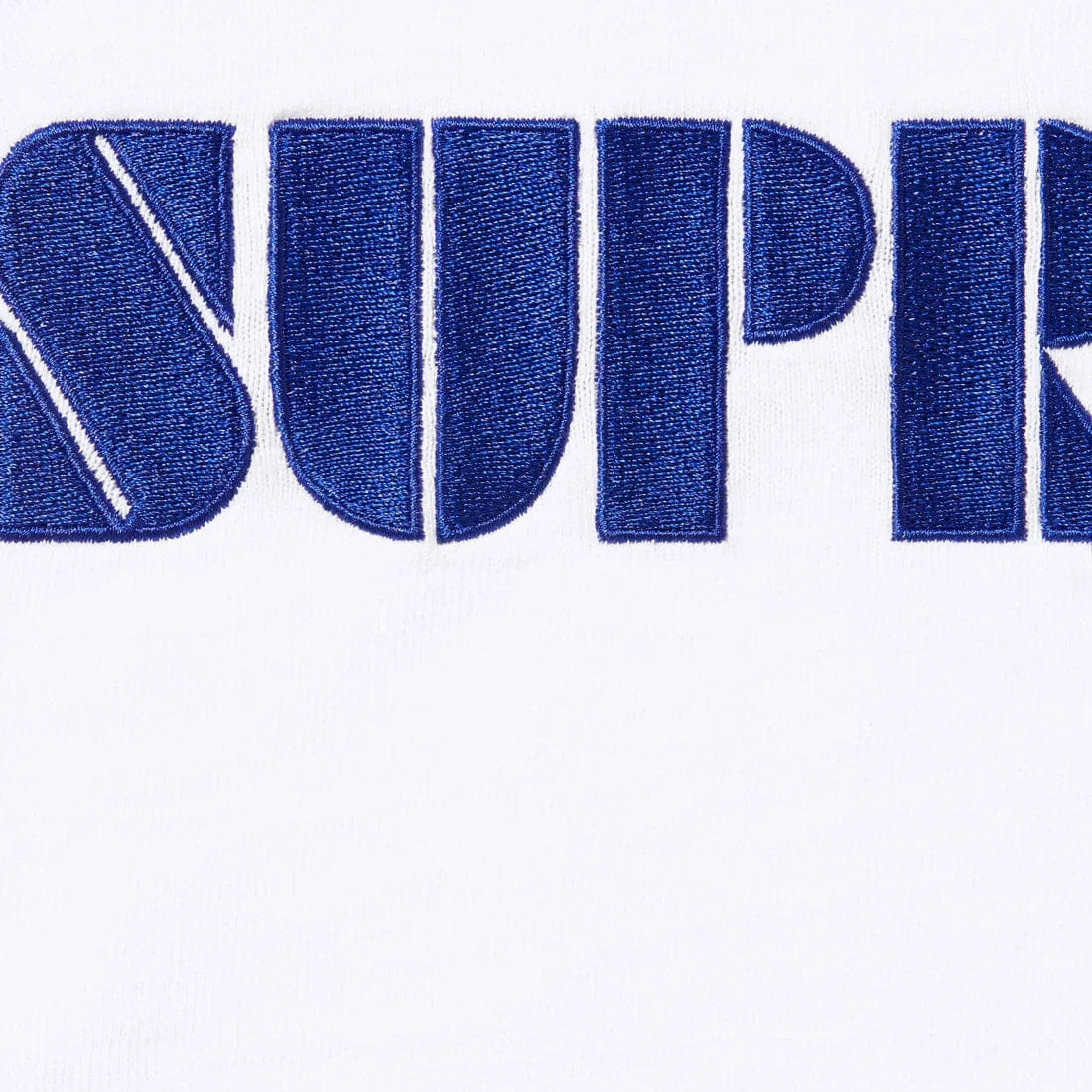 Supreme Stencil Embroidered T shirt White