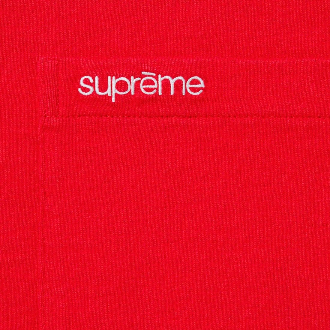 Supreme S/S Pocket Tee Red