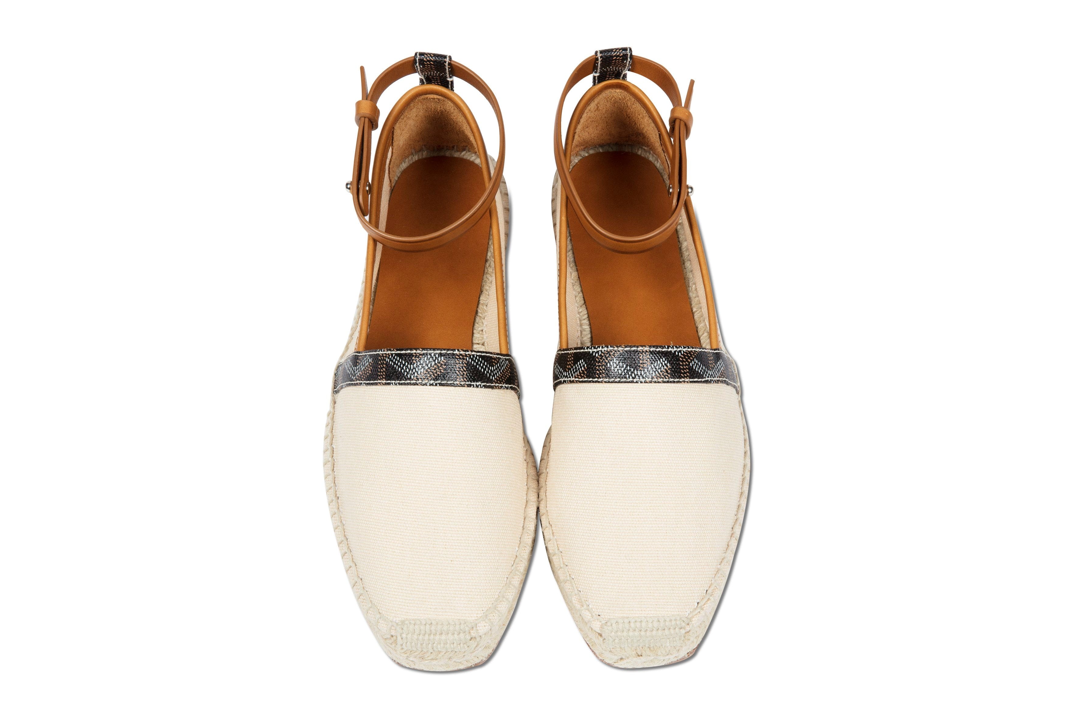 Goyard Cloth Espadrilles In Beige