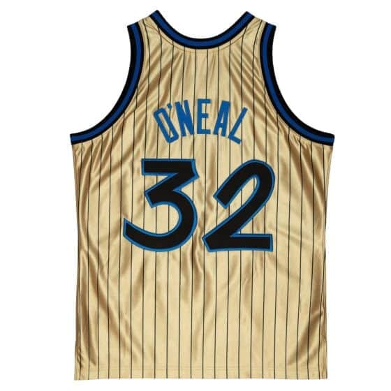 Mitchell & Ness 75th Anniversary Gold Swingman Shaquille O'Neal Orlando Magic 1993-94 Jersey