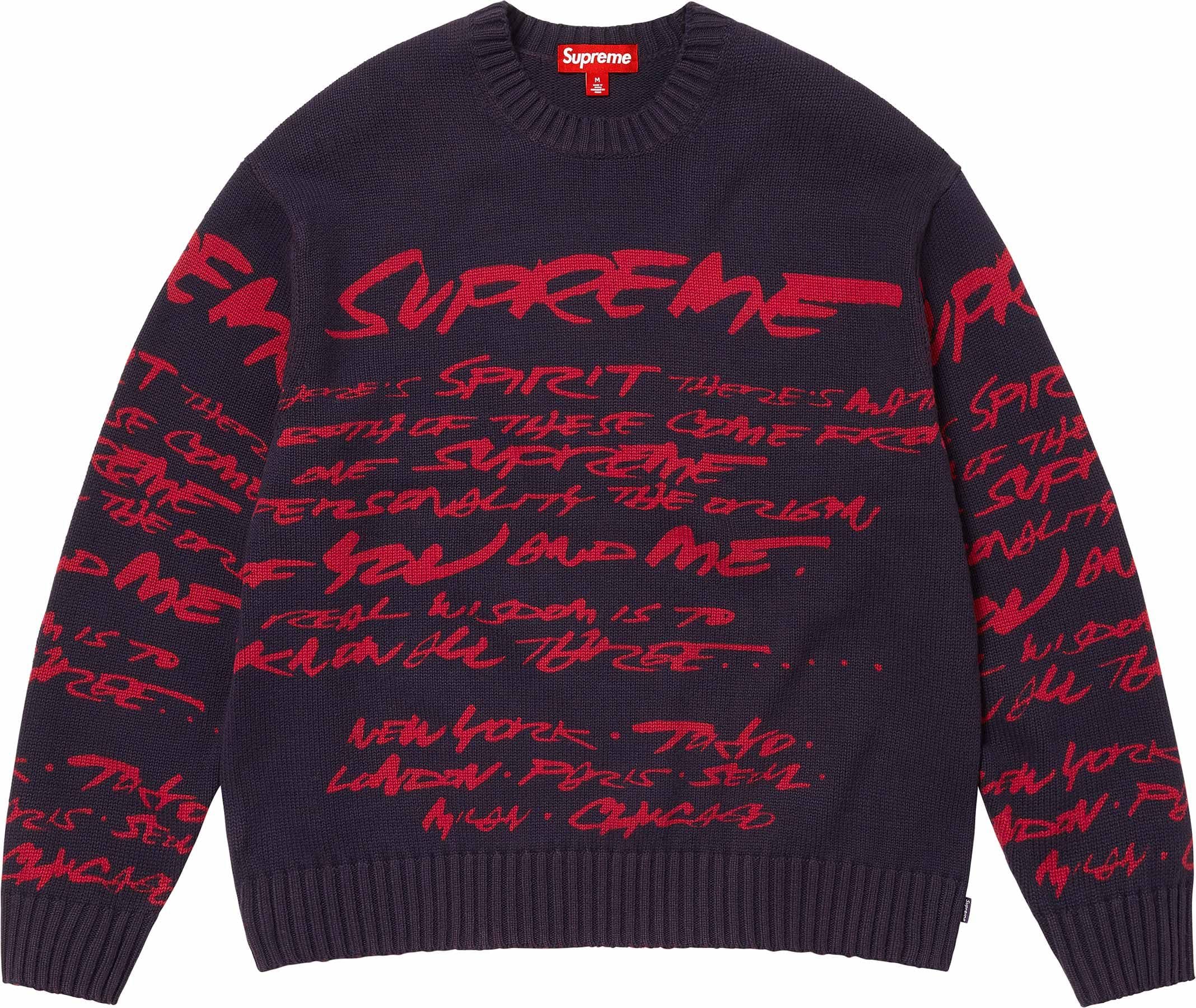 Supreme Futura Sweater Olive Red