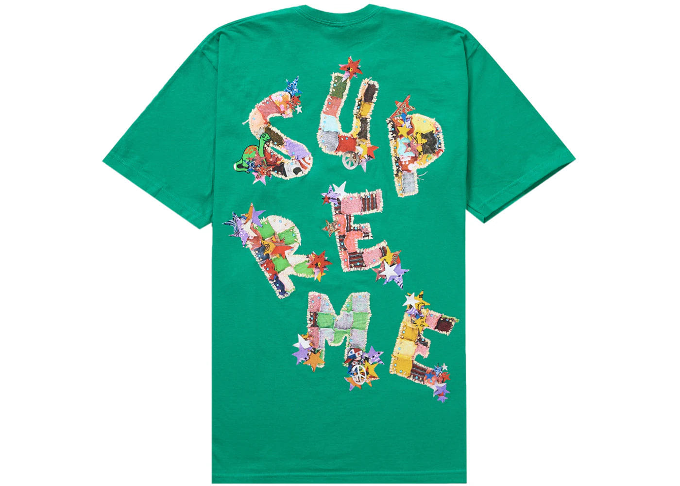 Supreme Patchwork Tee Green