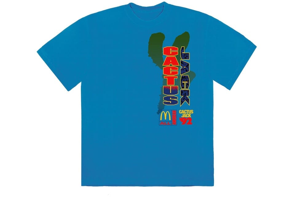 Cactus Jack Travis Scott x McDonald's All American '92 T-Shirt Blue