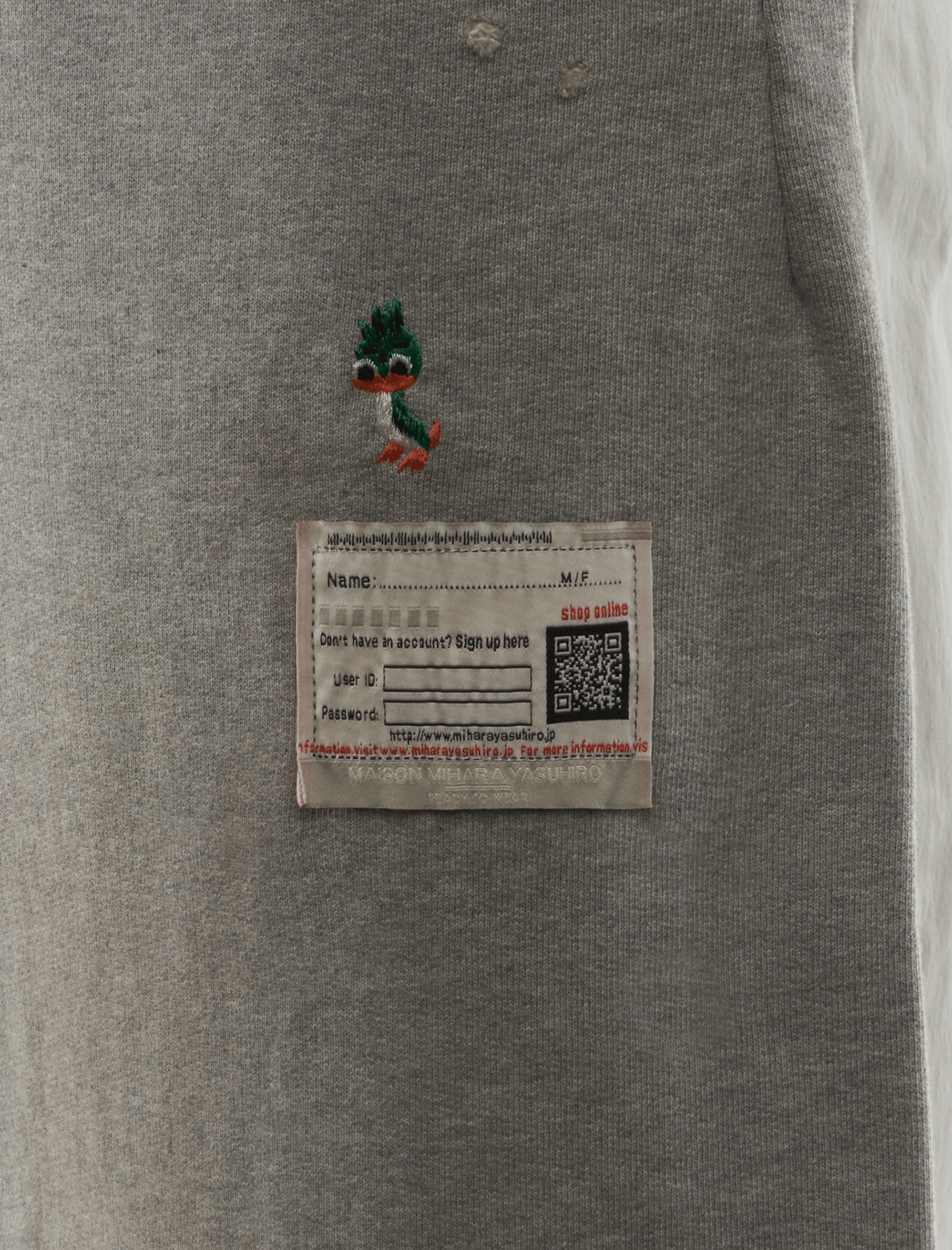 Maison Mihara Yasuhiro TRACK PANTS COMBINED