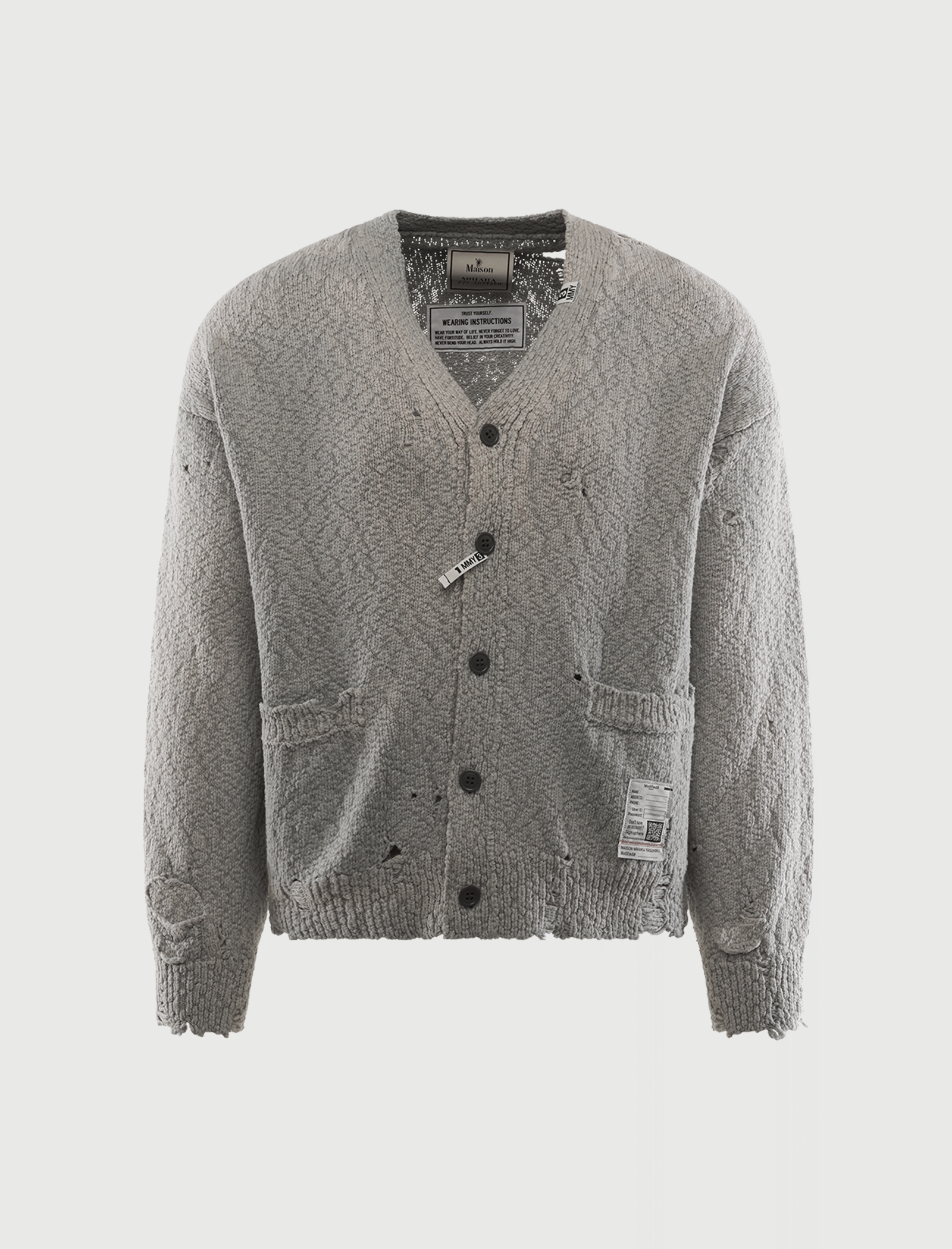 Maison Mihara Yasuhiro SUN FADED KNIT CARDIGAN