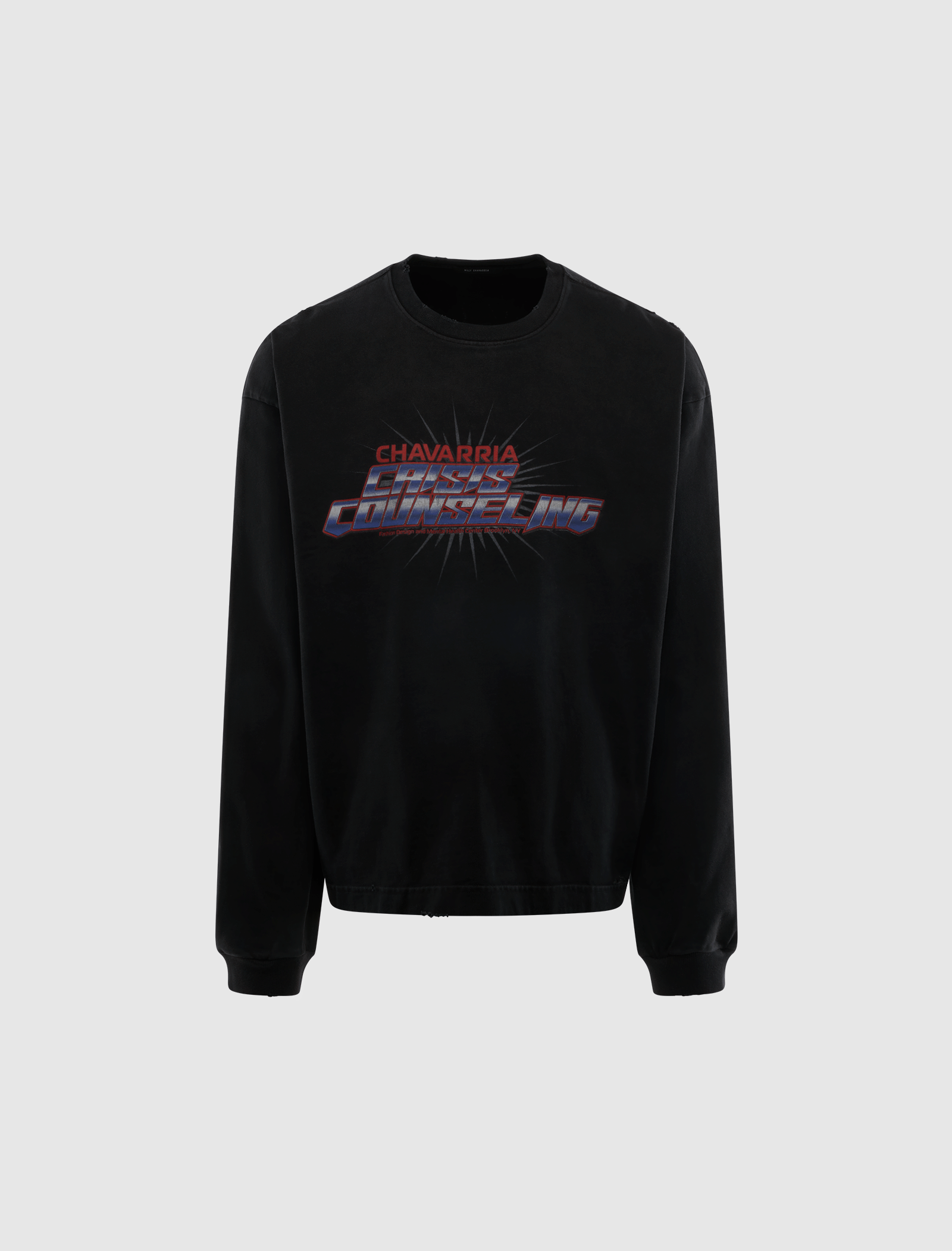 Willy Chavarria CRISIS COUNSELING LS BUFFALO TEE
