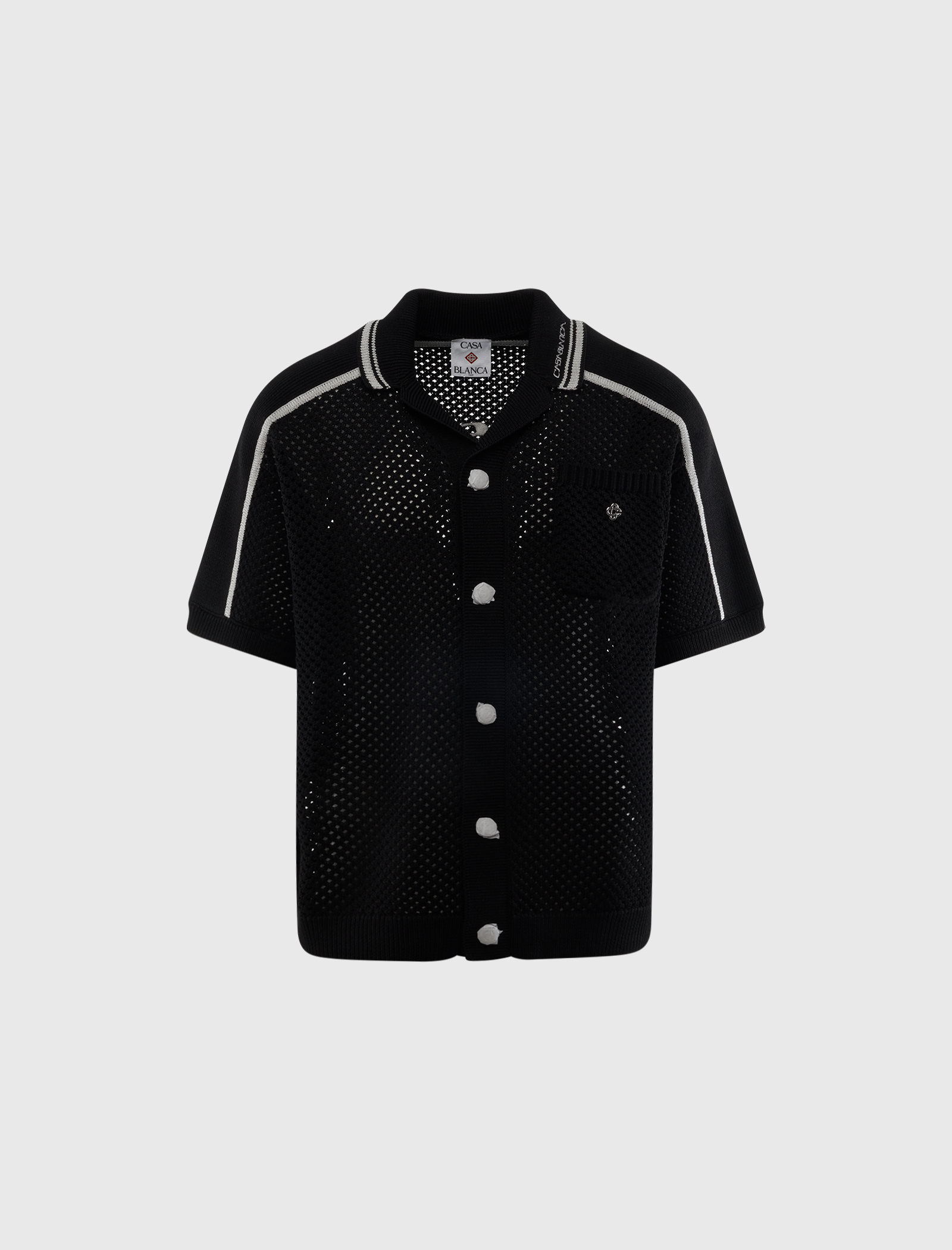 Casablanca BLACK MESH SHIRT