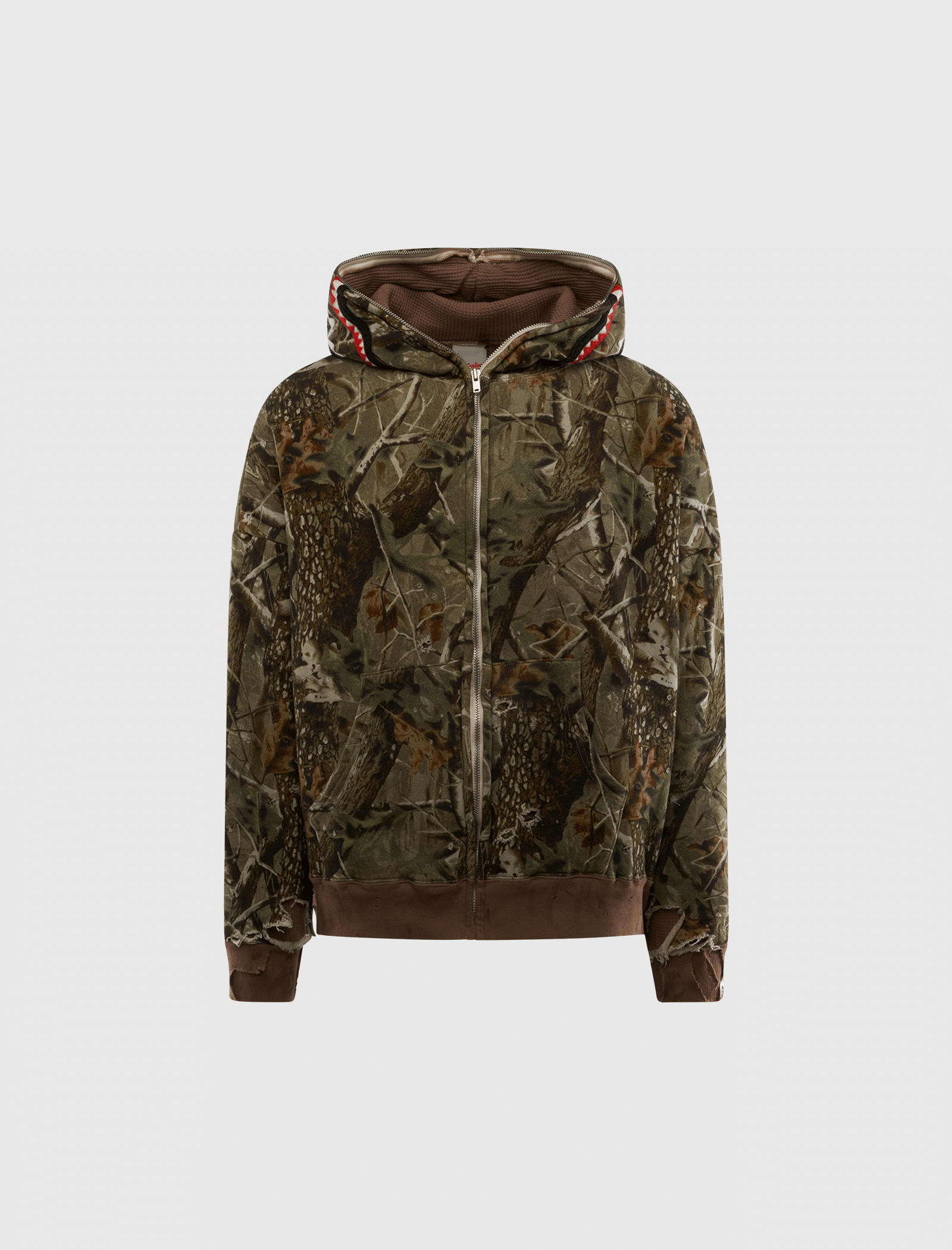 saint michael BAPE SHARK ZIP-UP HOODIE