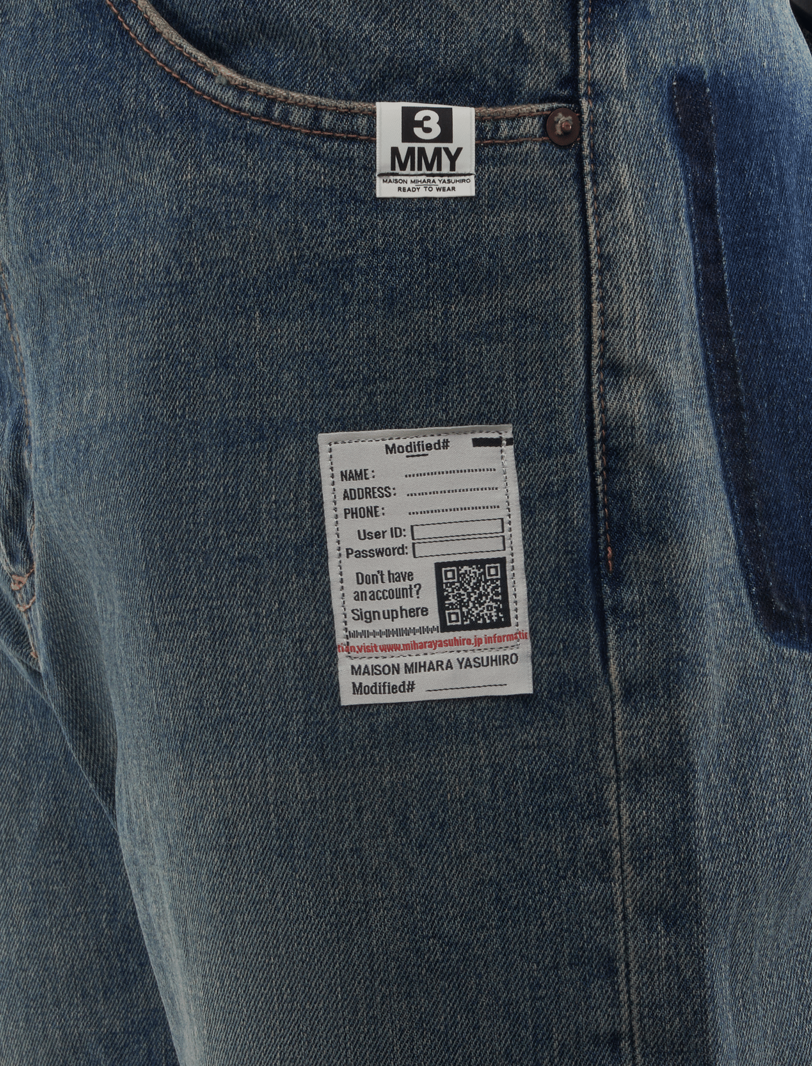 Maison Mihara Yasuhiro FLARED TAPERED JEANS