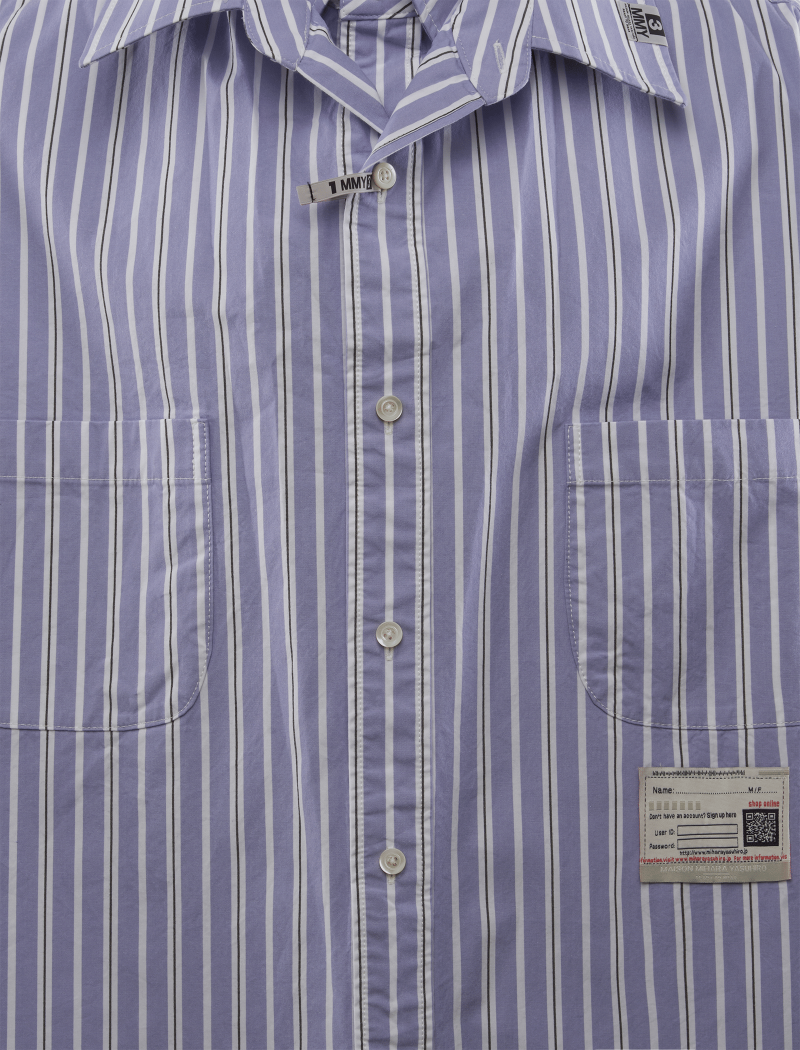Maison Mihara Yasuhiro FRONT LAYERED SHIRT