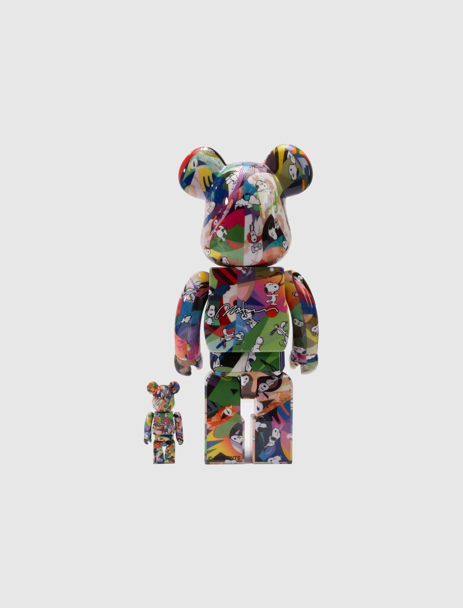 Medicom BE@RBRICK TOMOKAZU MATSUYAMA × PEANUTS 100% & 400%