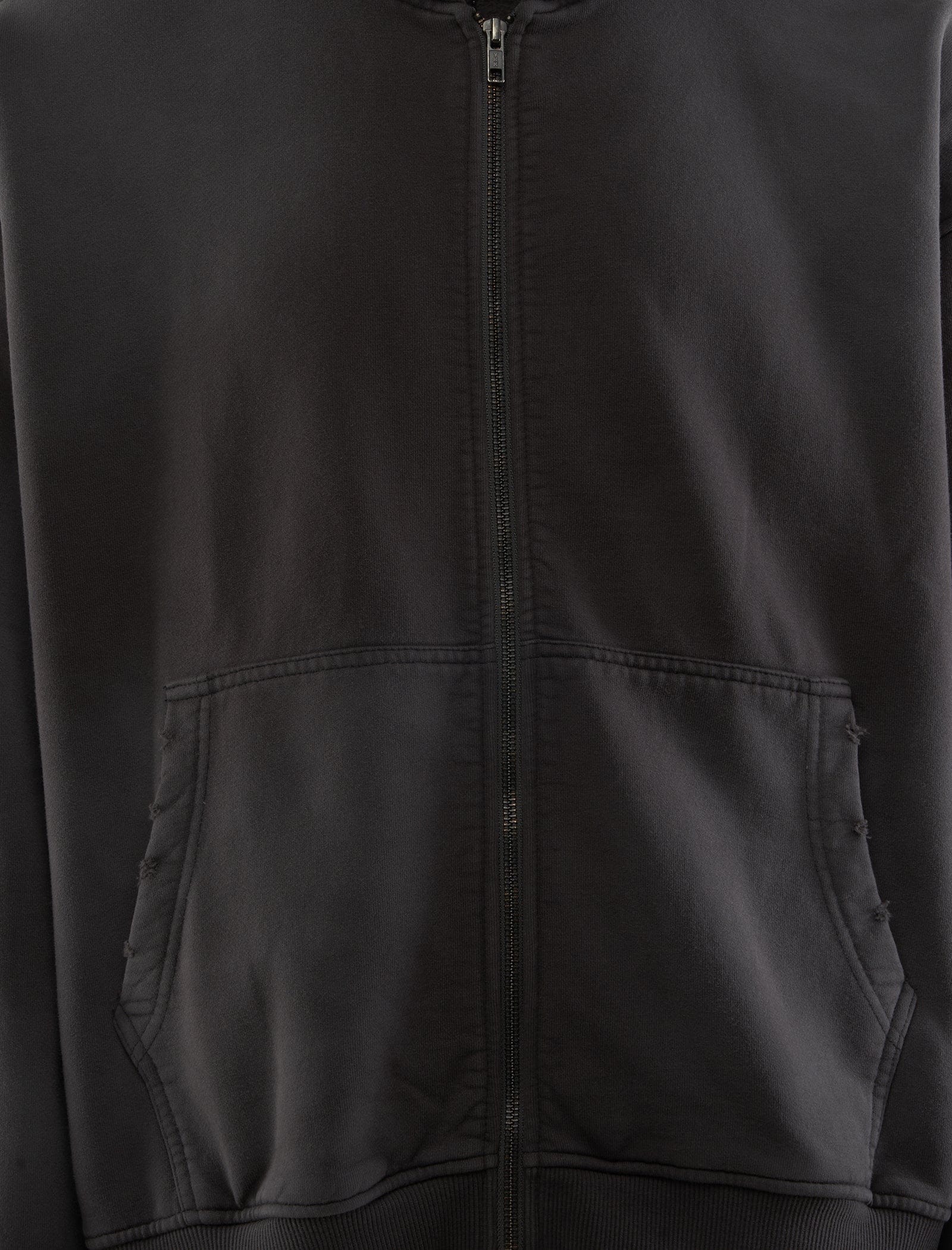 BEACH BRAINS DISTRESSED ZIP HOODIE