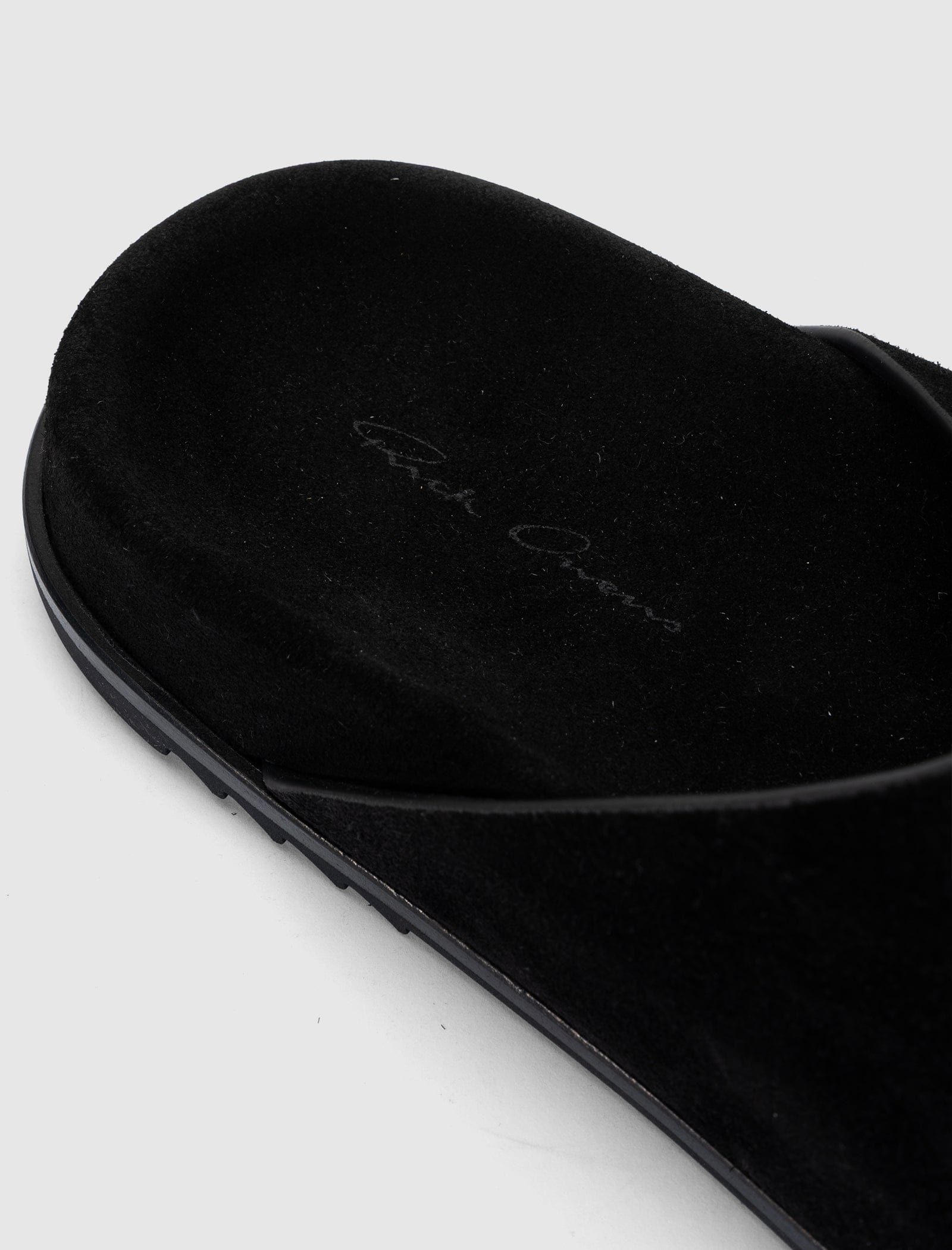 RICK OWENS MAINLINE MULE GRANOLA "BLACK"