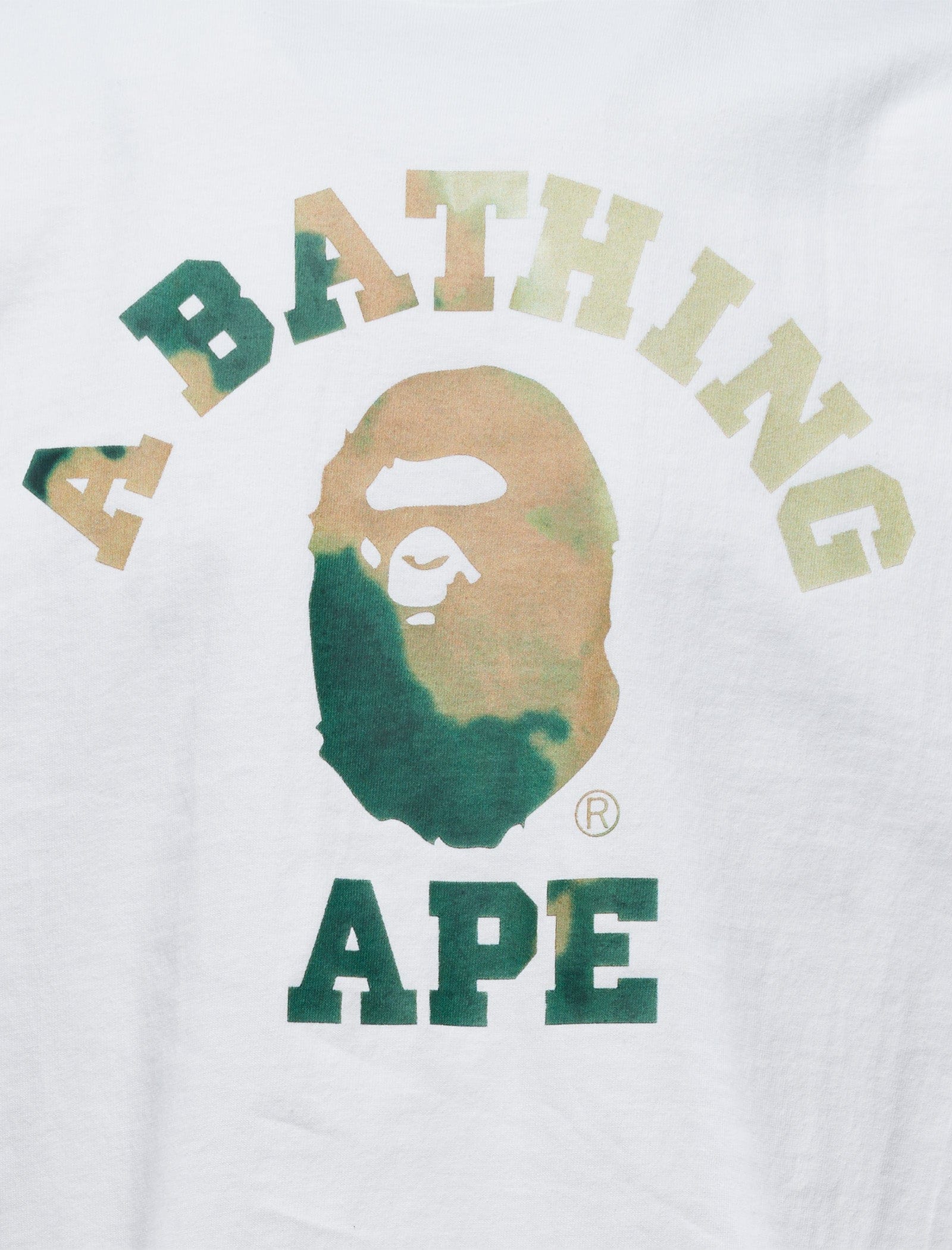 BAPE TIE DYE COLLEGE TEE