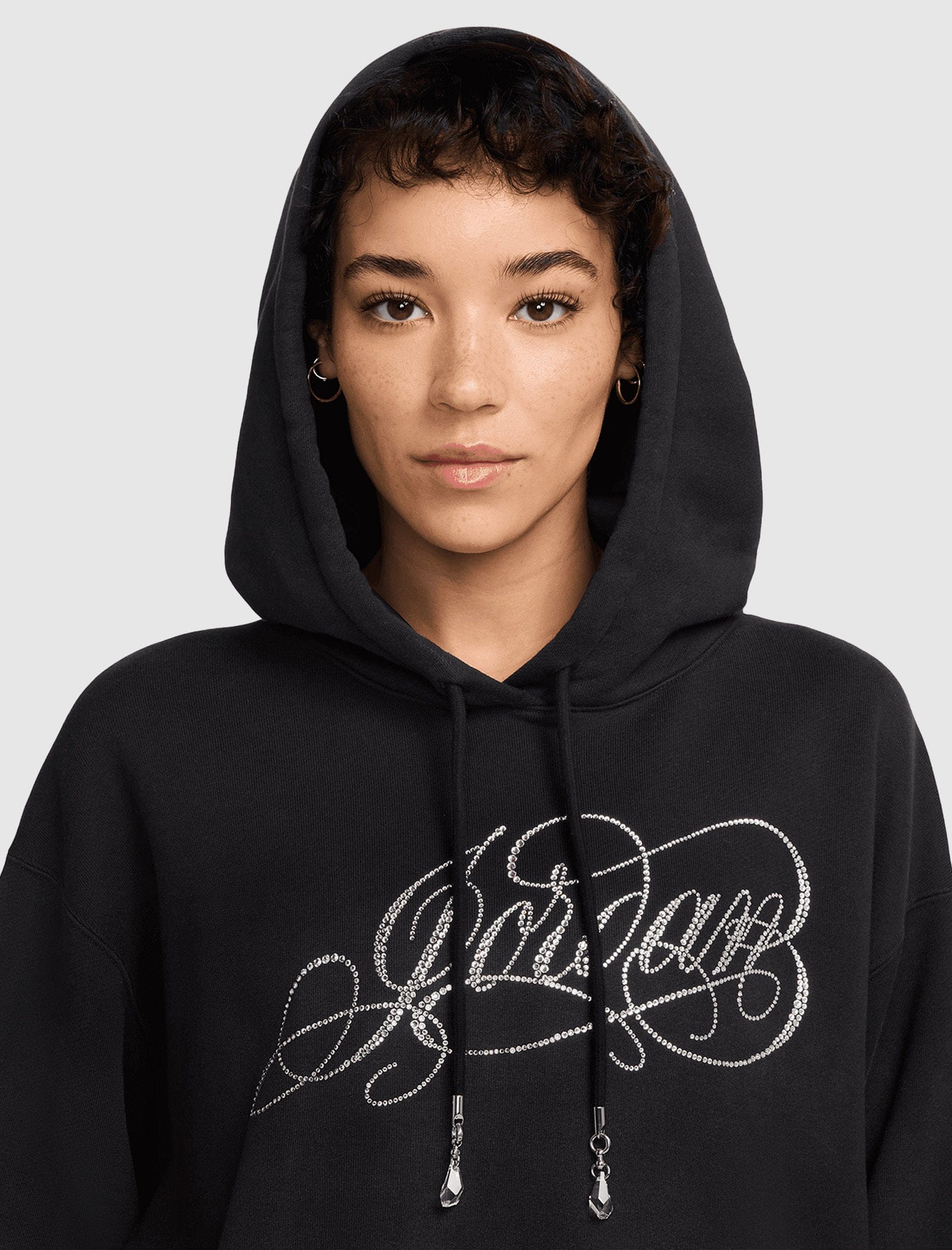 Air Jordan WOMEN'S WASHED HOODIE SWARVOSKI LOGO