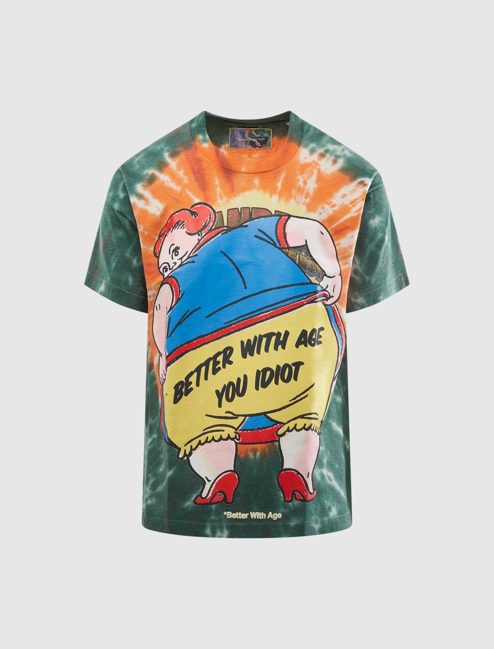 *better with age FRIZZLE TIE-DYE TEE