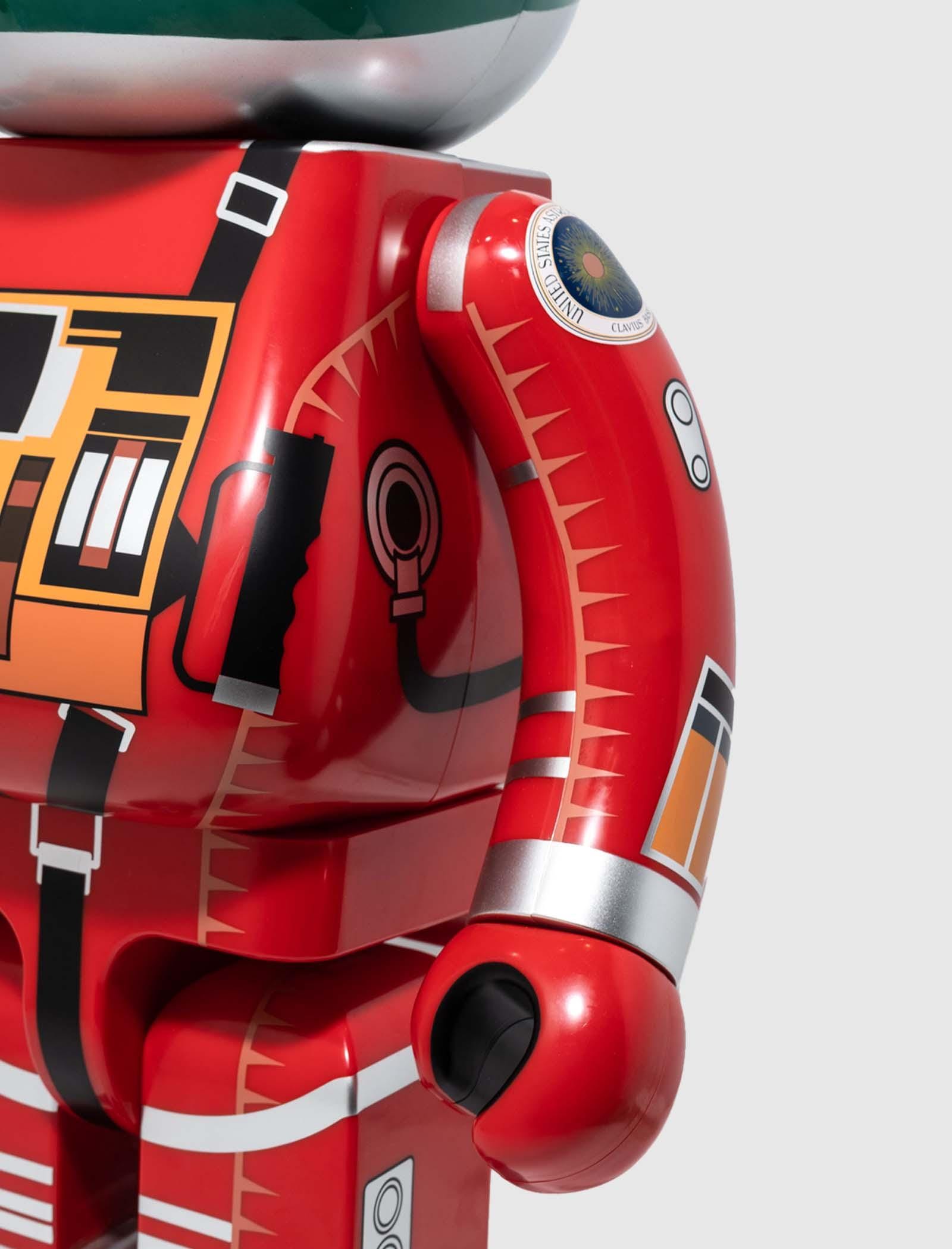 Medicom 2001 SPACE ODYSSEY GREEN HELMET & ORANGE SUIT 1000% BE@RBRICK