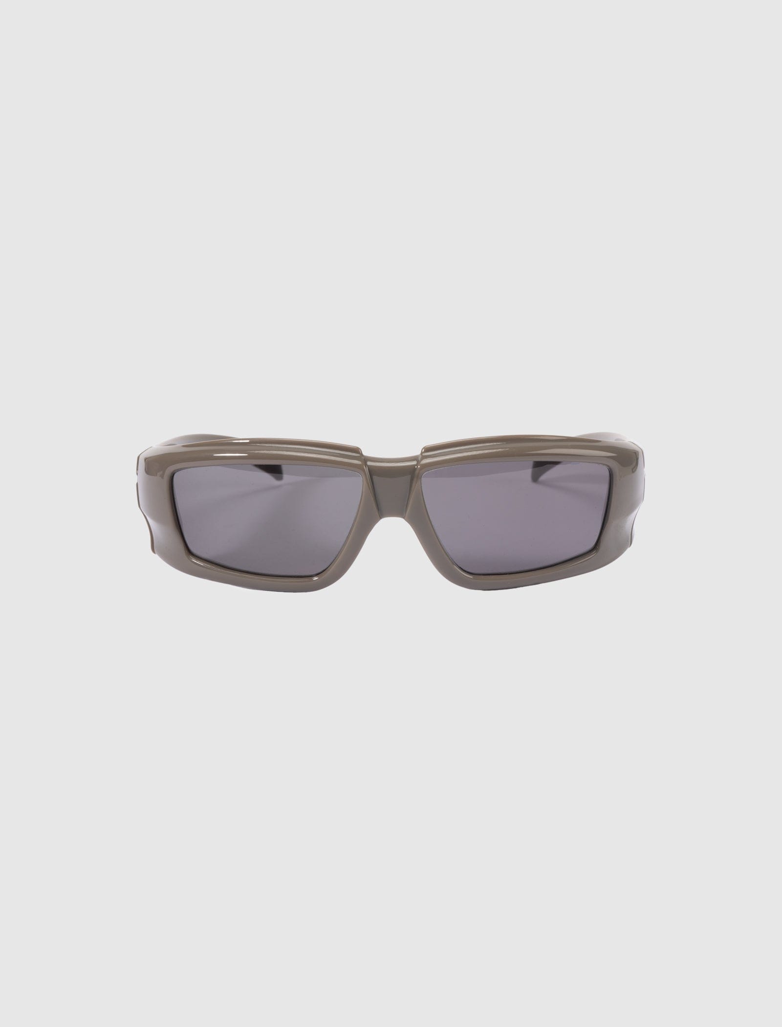 RICK OWENS MAINLINE TRANSPARENT RECTANGULAR SUNGLASSES