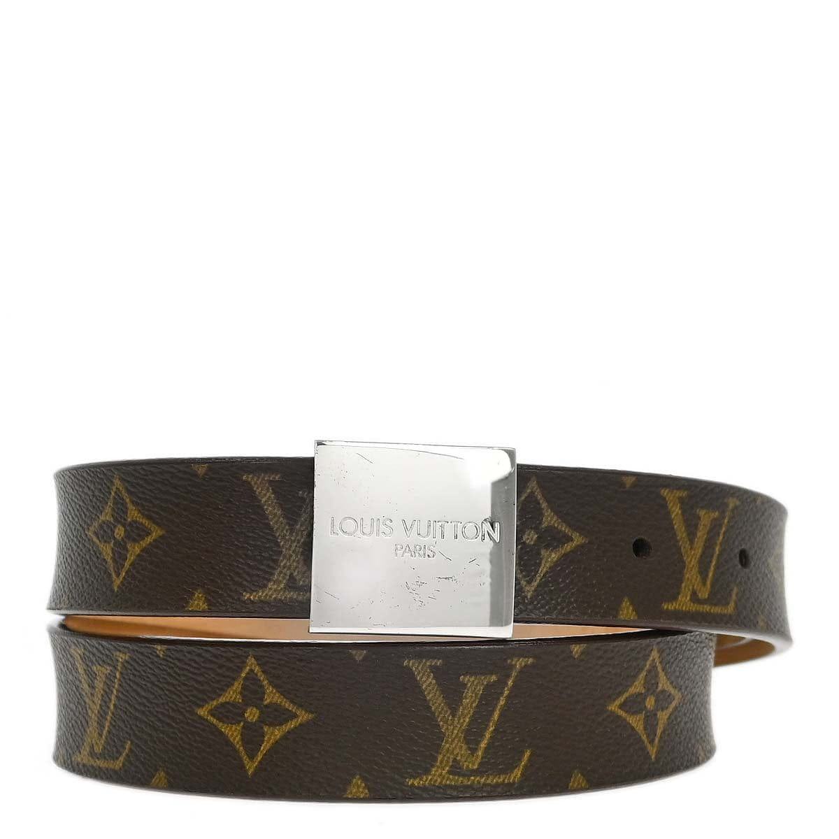 Louis Vuitton 2003 Monogram Ceinture Carre Belt M6801T #95/38