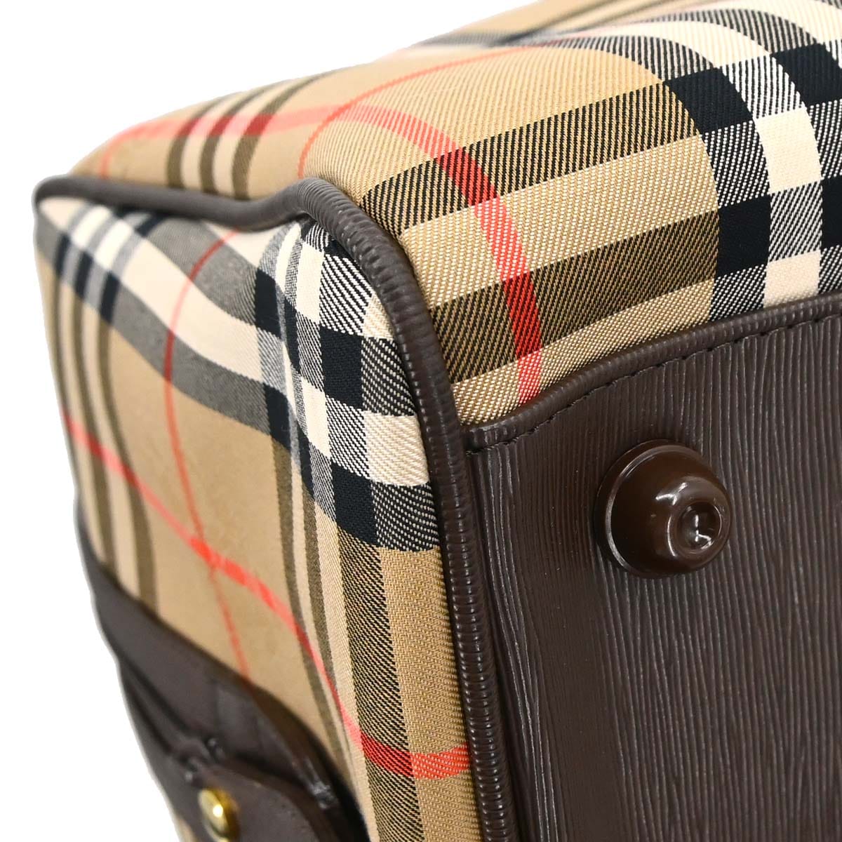 Burberry Burberrys Beige House Check Duffle Handbag