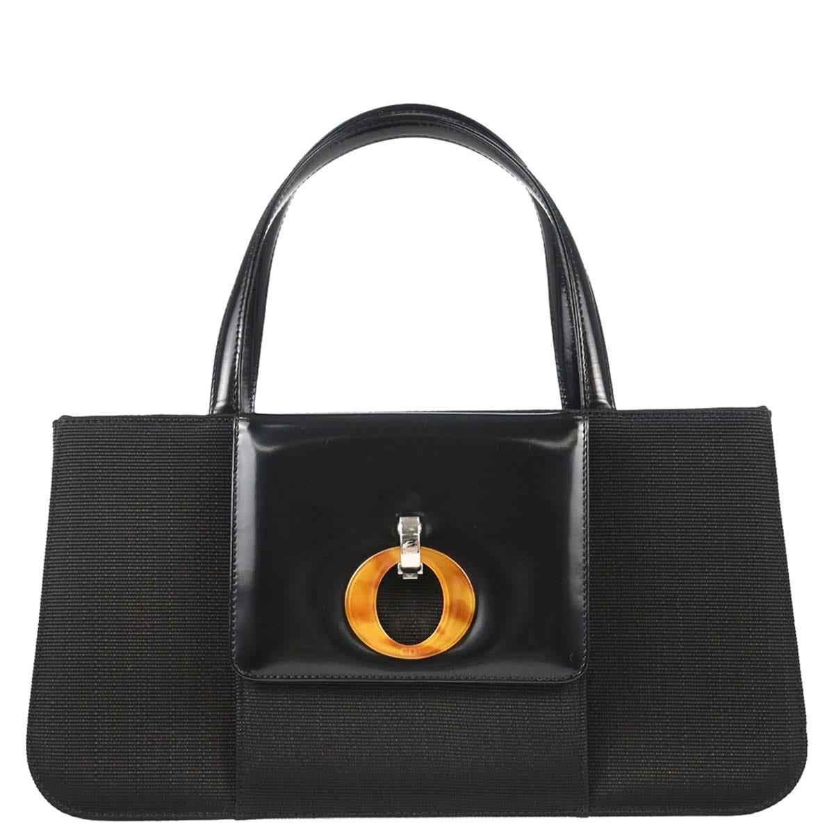 Christian Dior Black Canvas Handbag