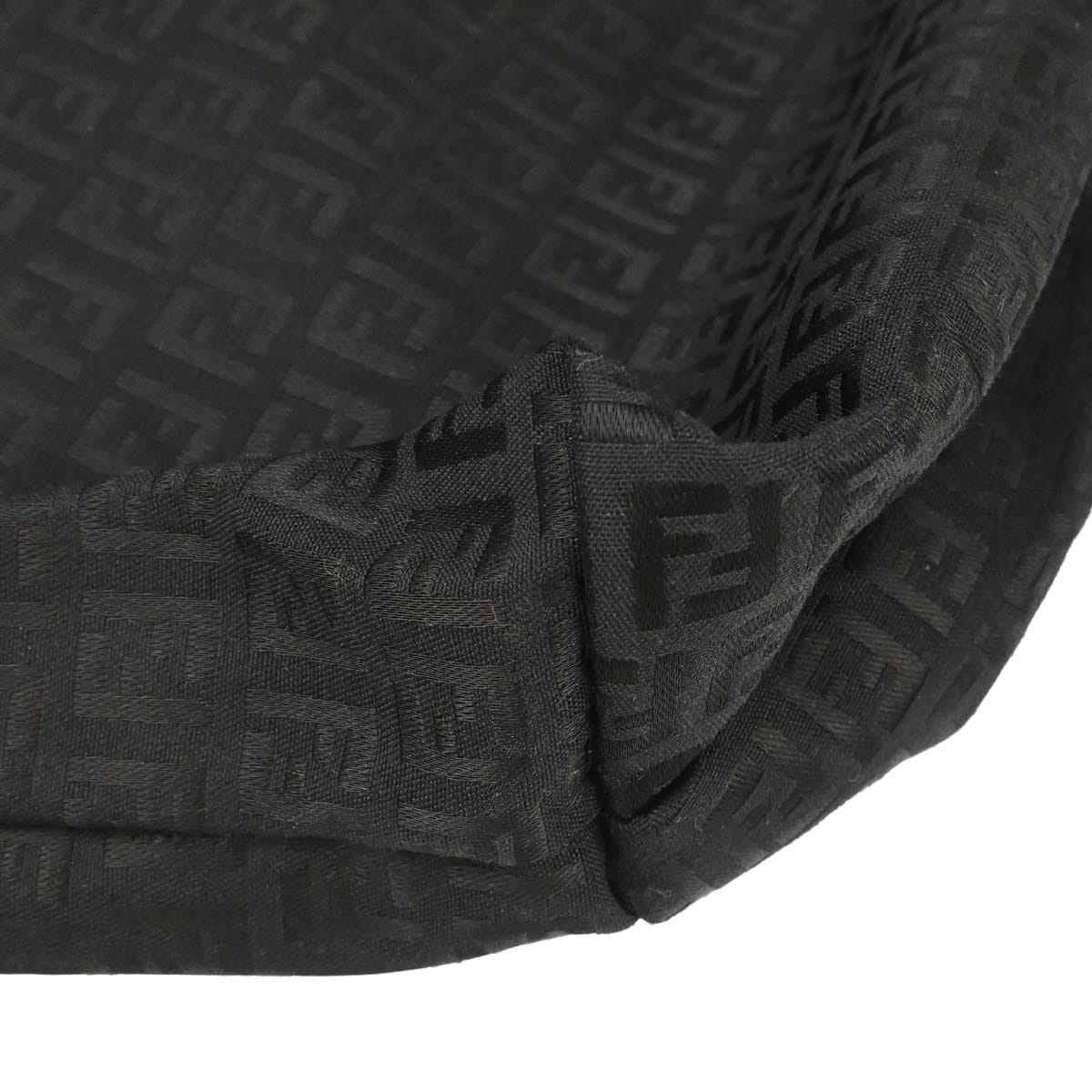Fendi Black Canvas Zucchino Tote Bag