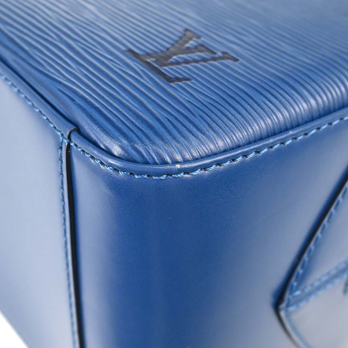 Louis Vuitton Blue Epi Sablon Handbag M52045