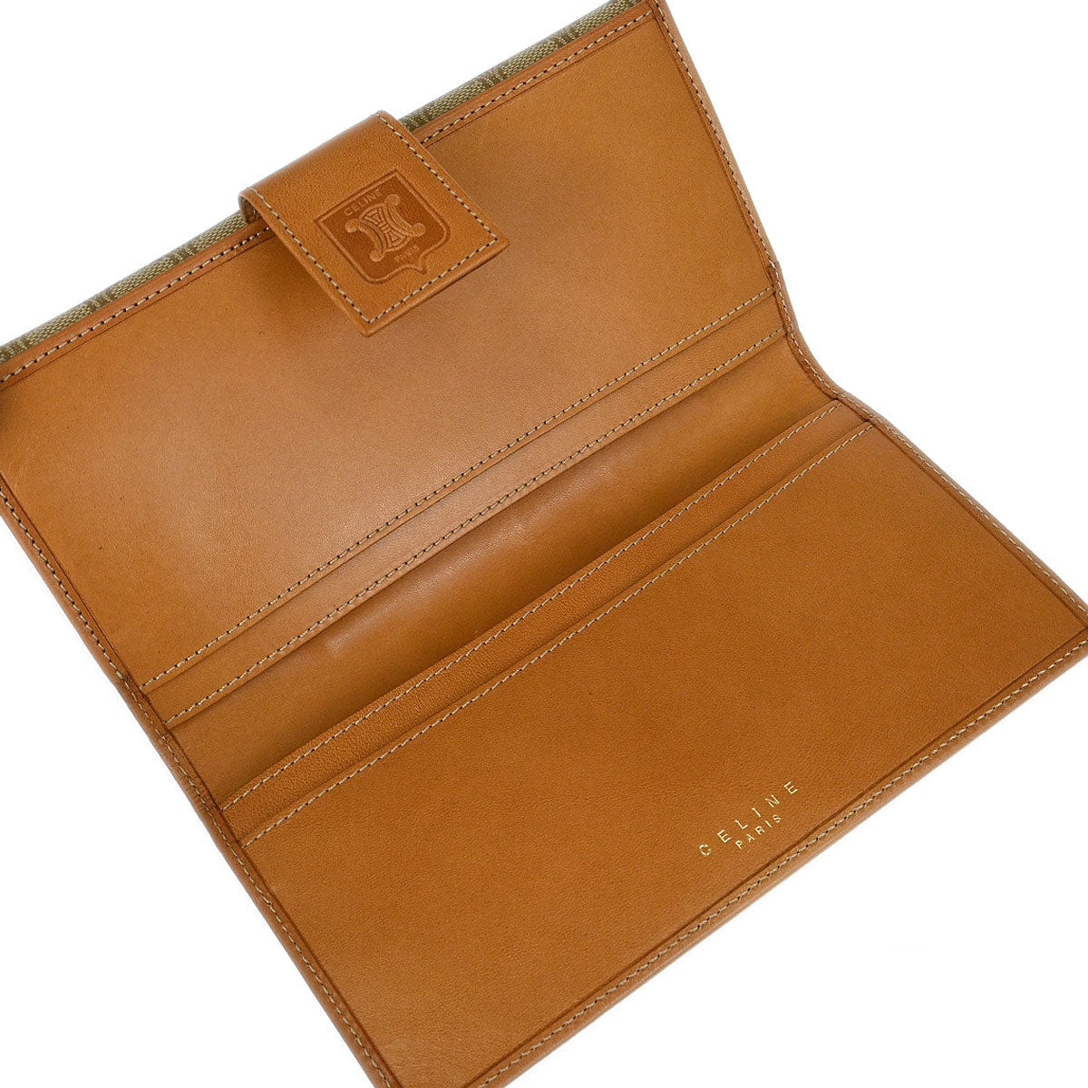 Celine Beige Macadam Long Bifold Wallet
