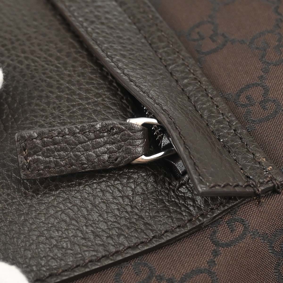 Gucci Brown Canvas GG Tote Handbag