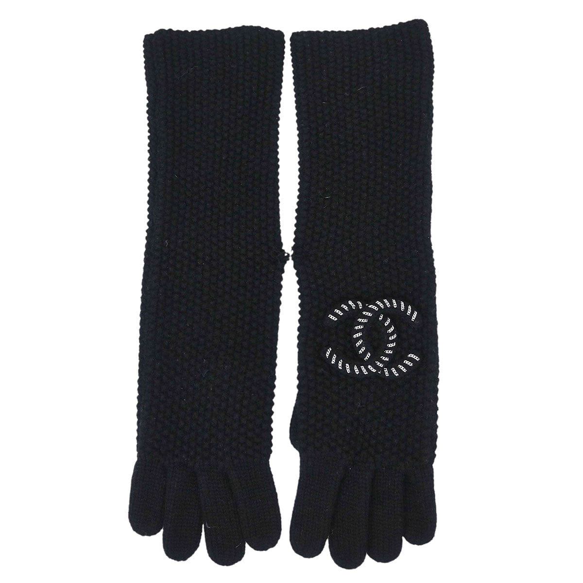 Chanel Gloves Black Small Good