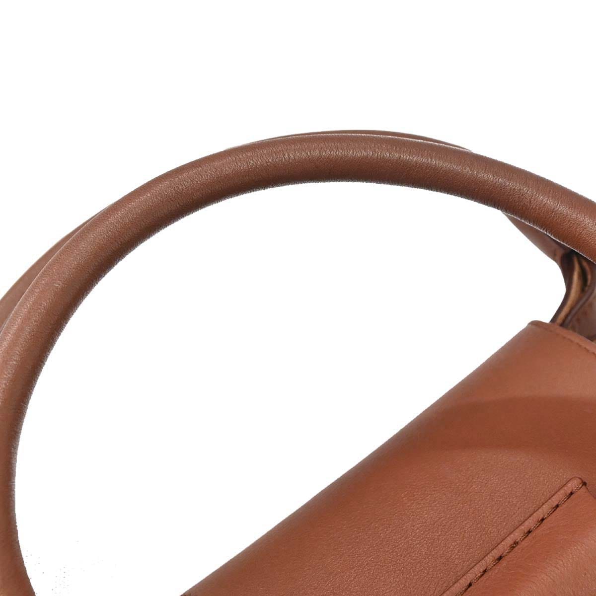 Celine Brown Leather Small Big Bag 2way Shoulder Handbag